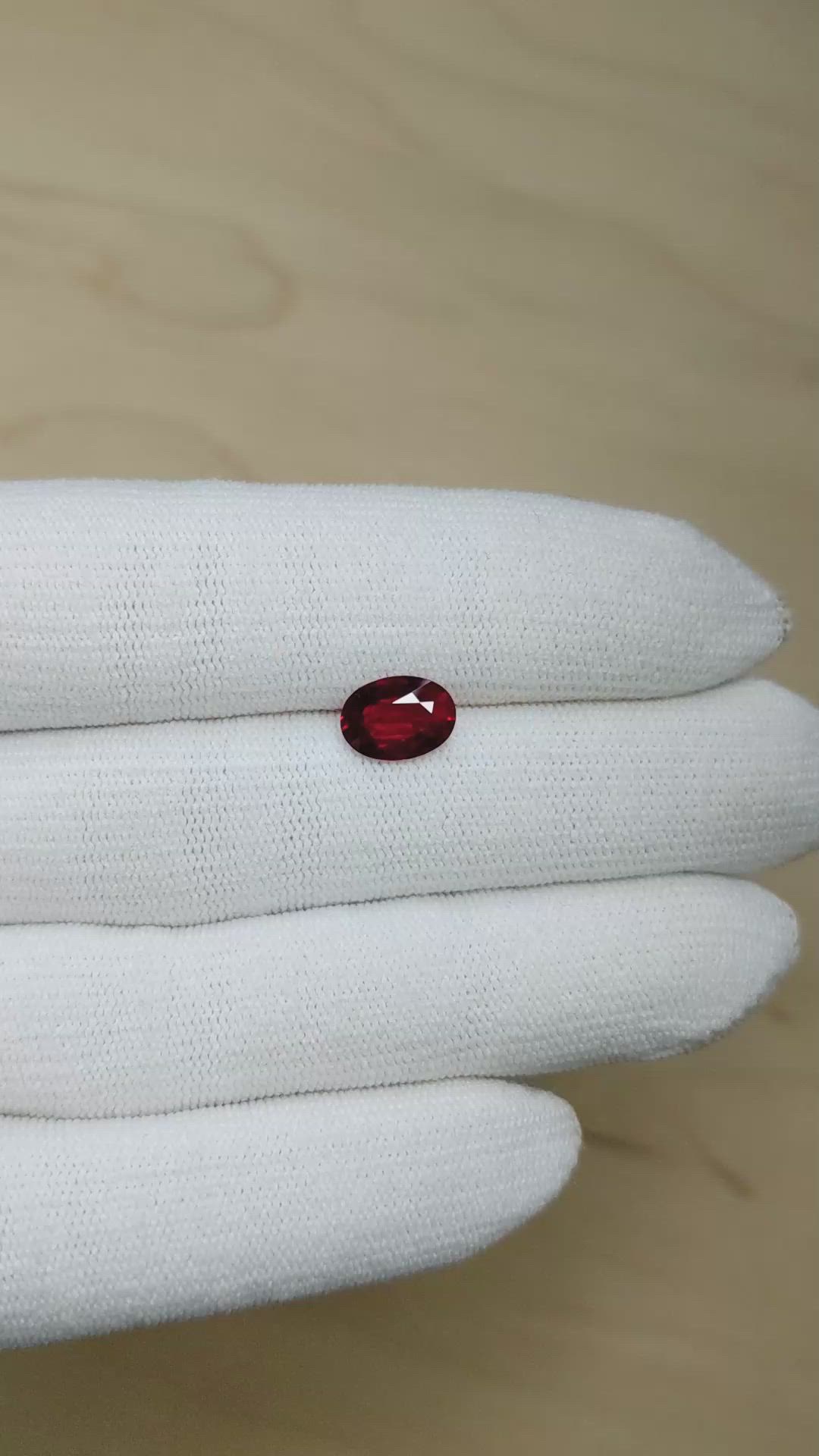 2.05 Ct. Ruby from Mozambique Size Video