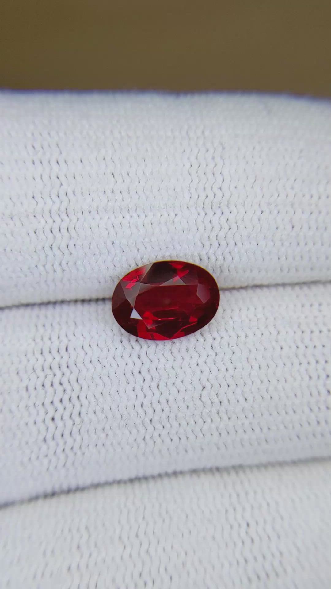 2.05 Ct. Ruby from Mozambique Size Video