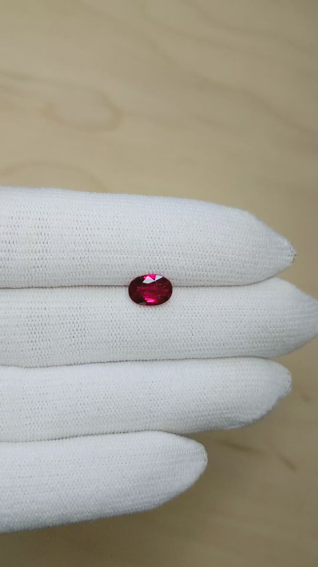 2.05 Ct. Ruby from Mozambique Size Video