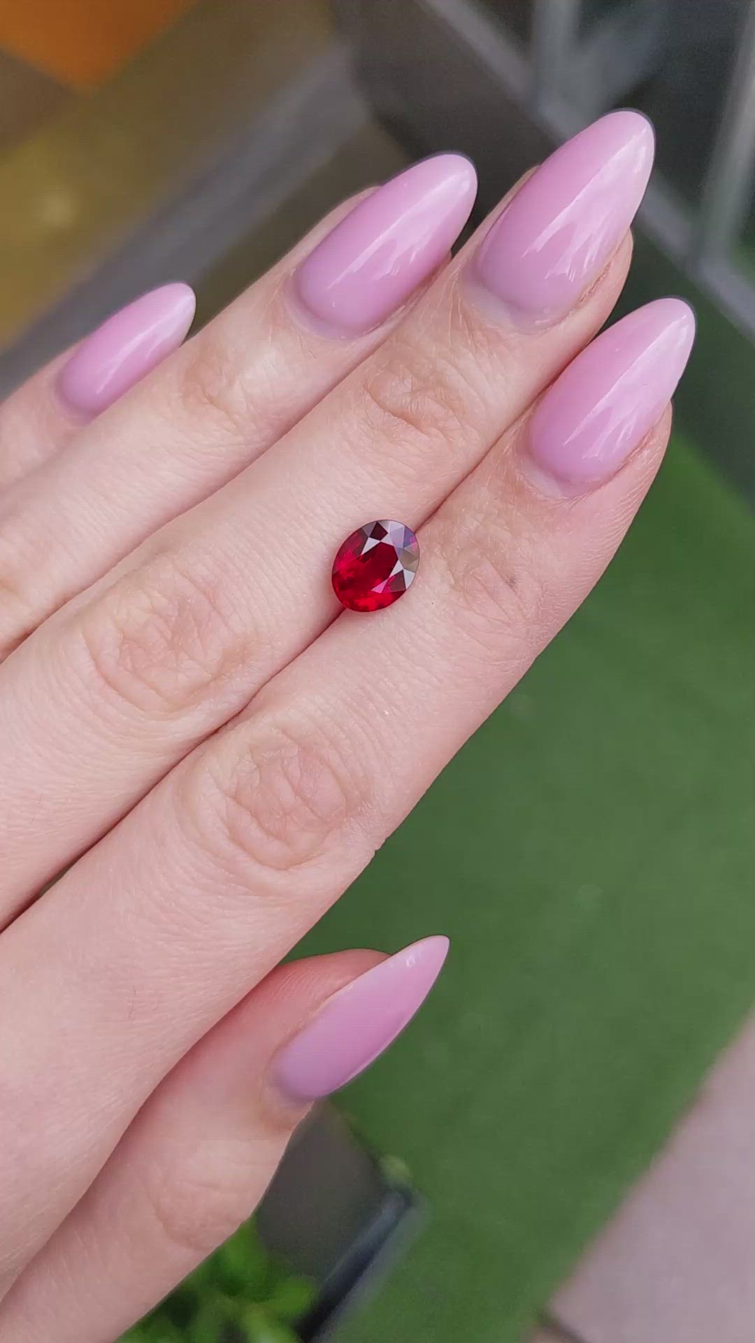 2.30 Ct. Ruby from Mozambique Size Video