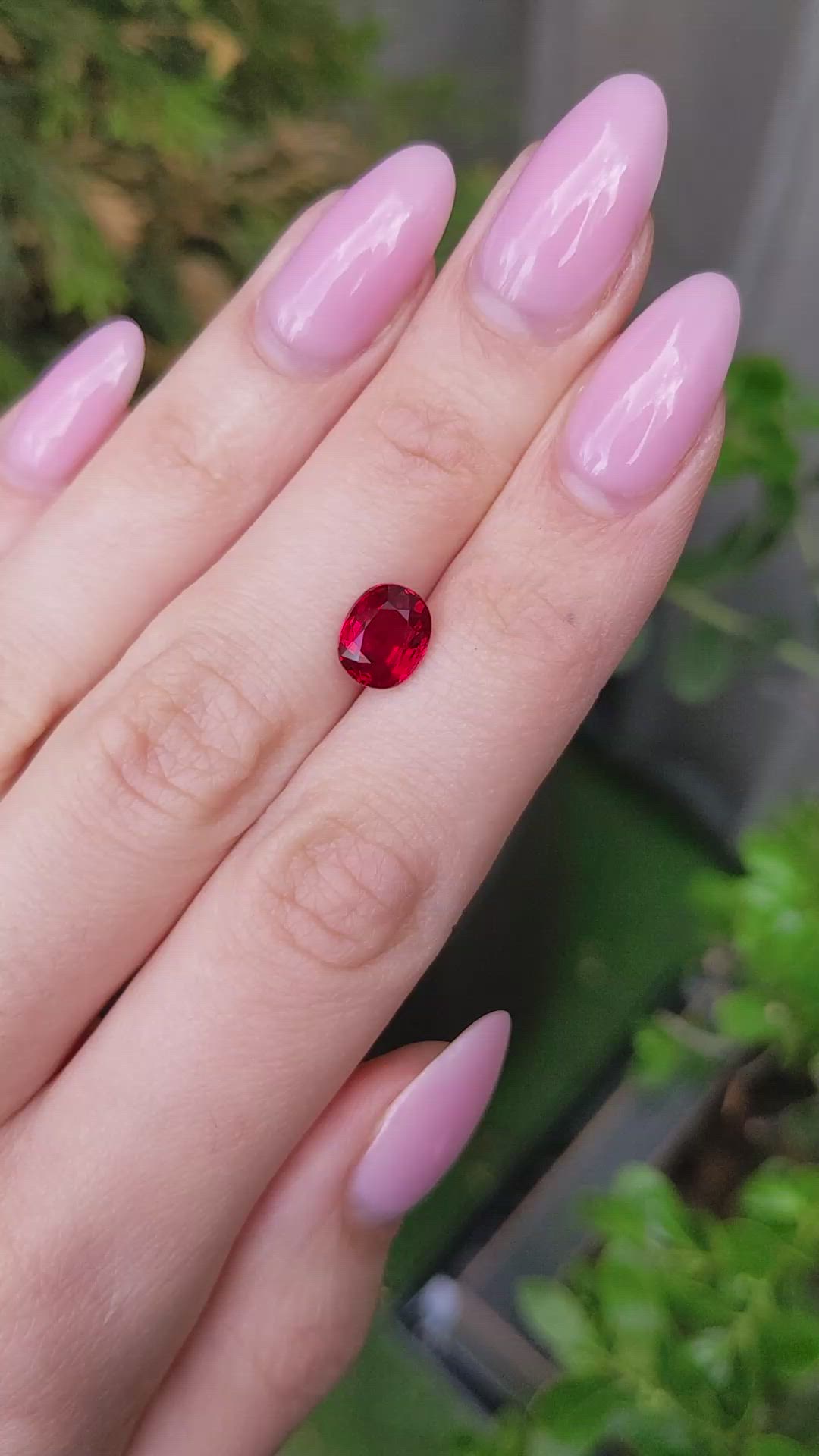 2.74 Ct. Ruby from Mozambique Size Video