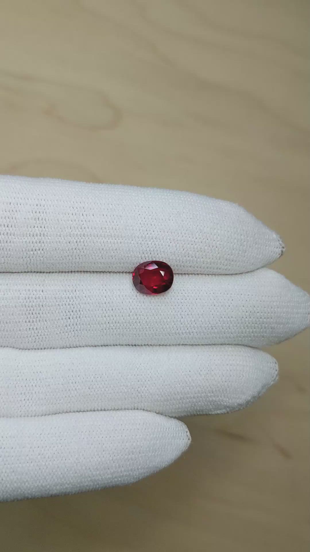 2.74 Ct. Ruby from Mozambique Size Video