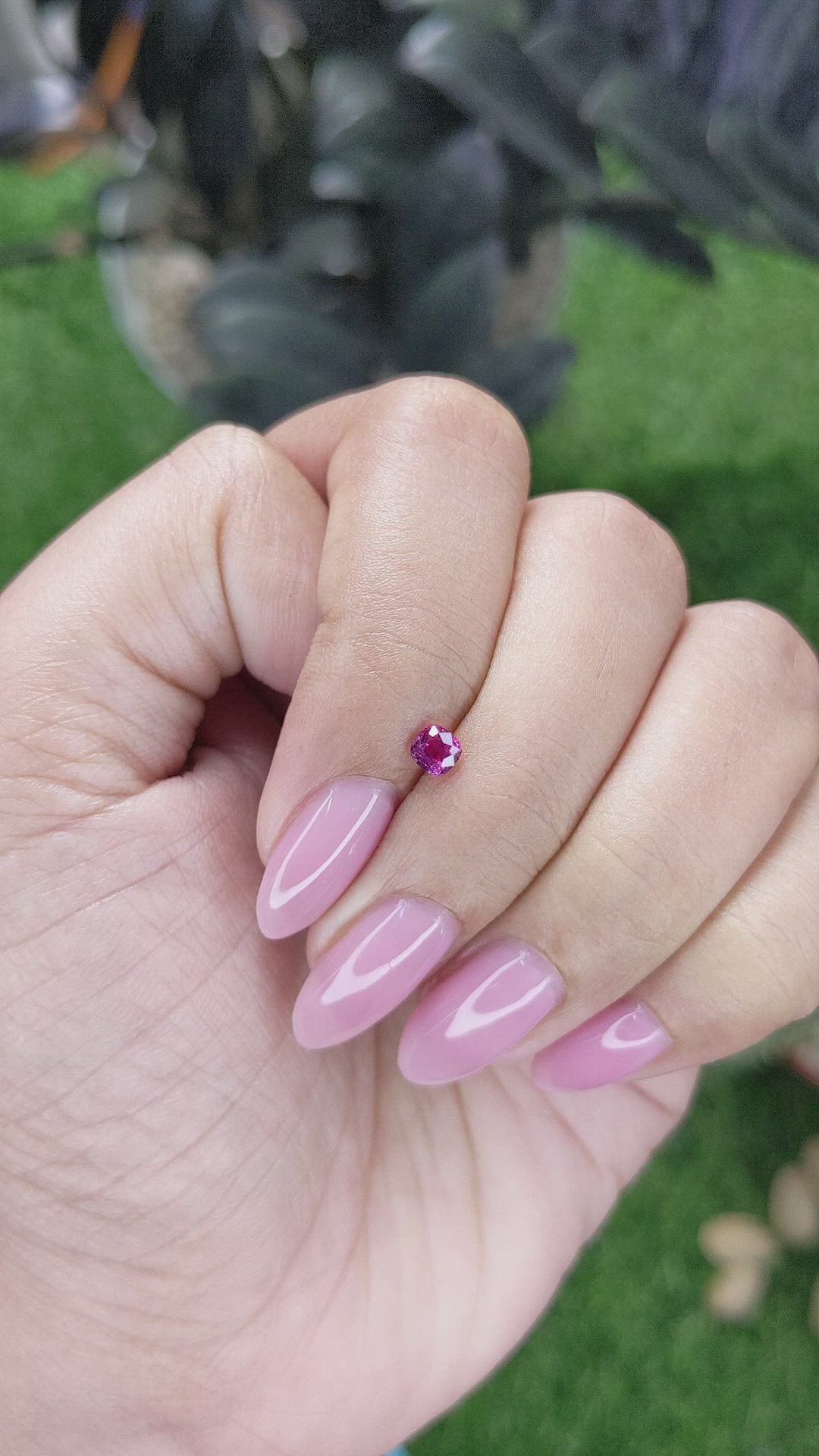 0.32 Ct. Purplish Red Ruby from Tanzania Size Video