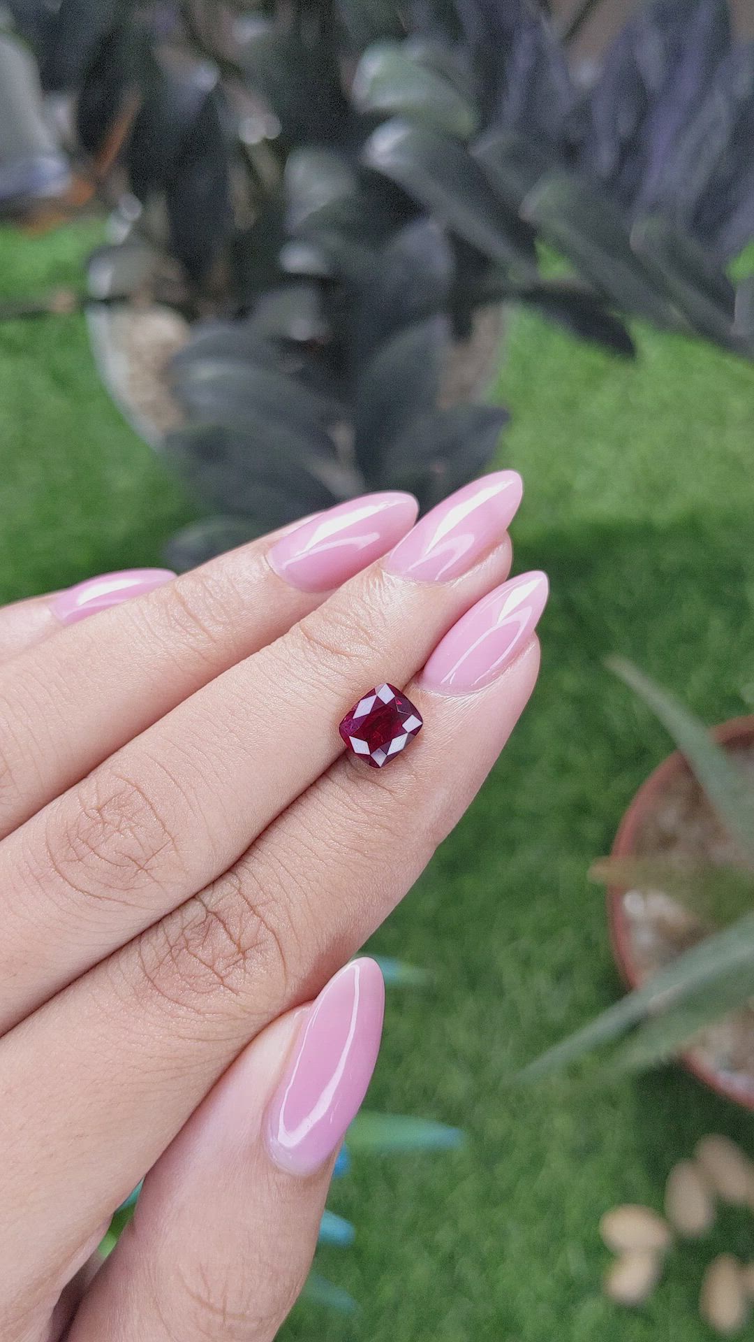 2.14 Ct. Ruby from Tanzania Size Video