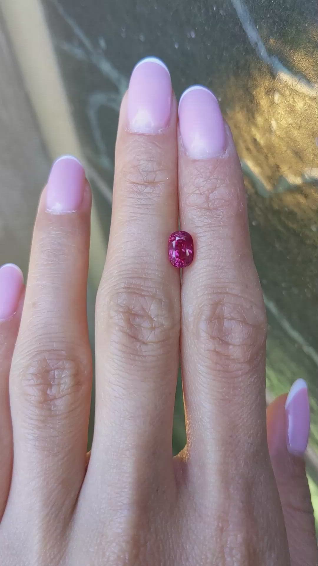 1.84 Ct. Pinkish Red Ruby from Mozambique Size Video