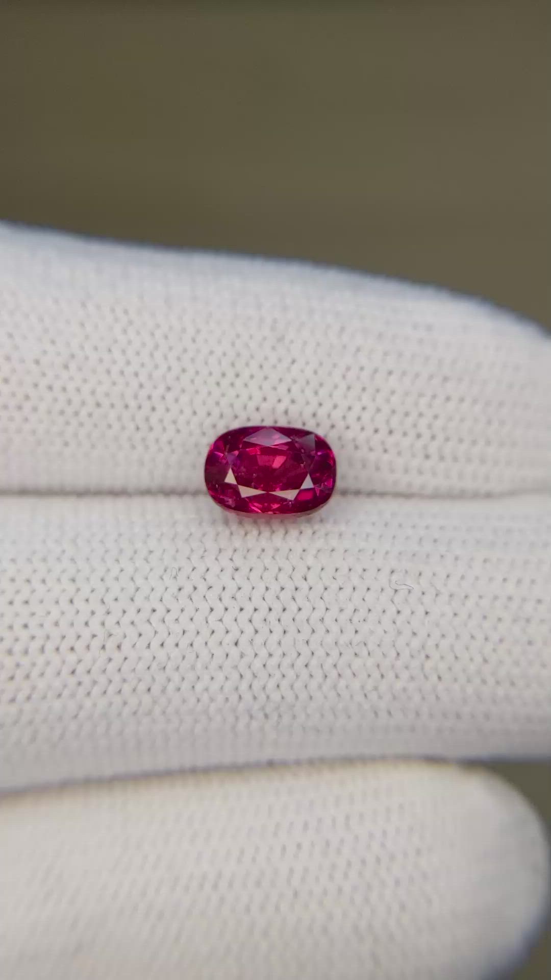 1.84 Ct. Pinkish Red Ruby from Mozambique Size Video