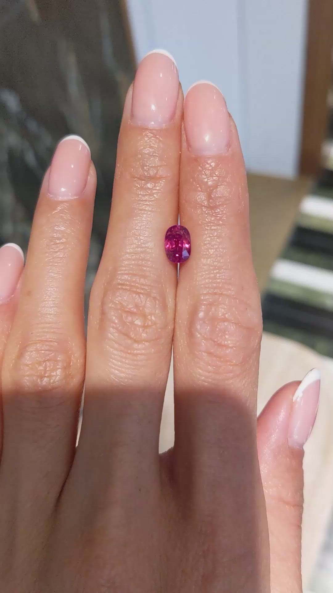 1.84 Ct. Pinkish Red Ruby from Mozambique Size Video