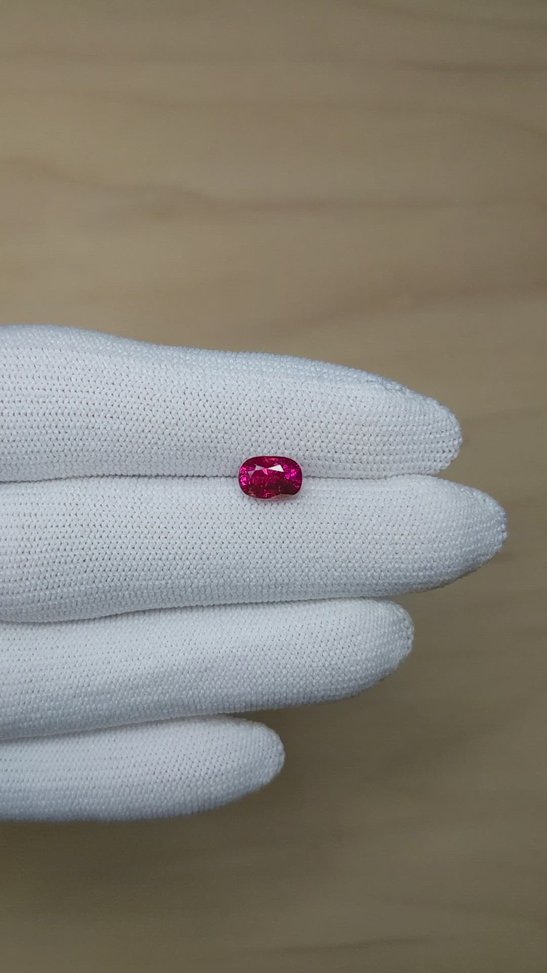 1.84 Ct. Pinkish Red Ruby from Mozambique Size Video