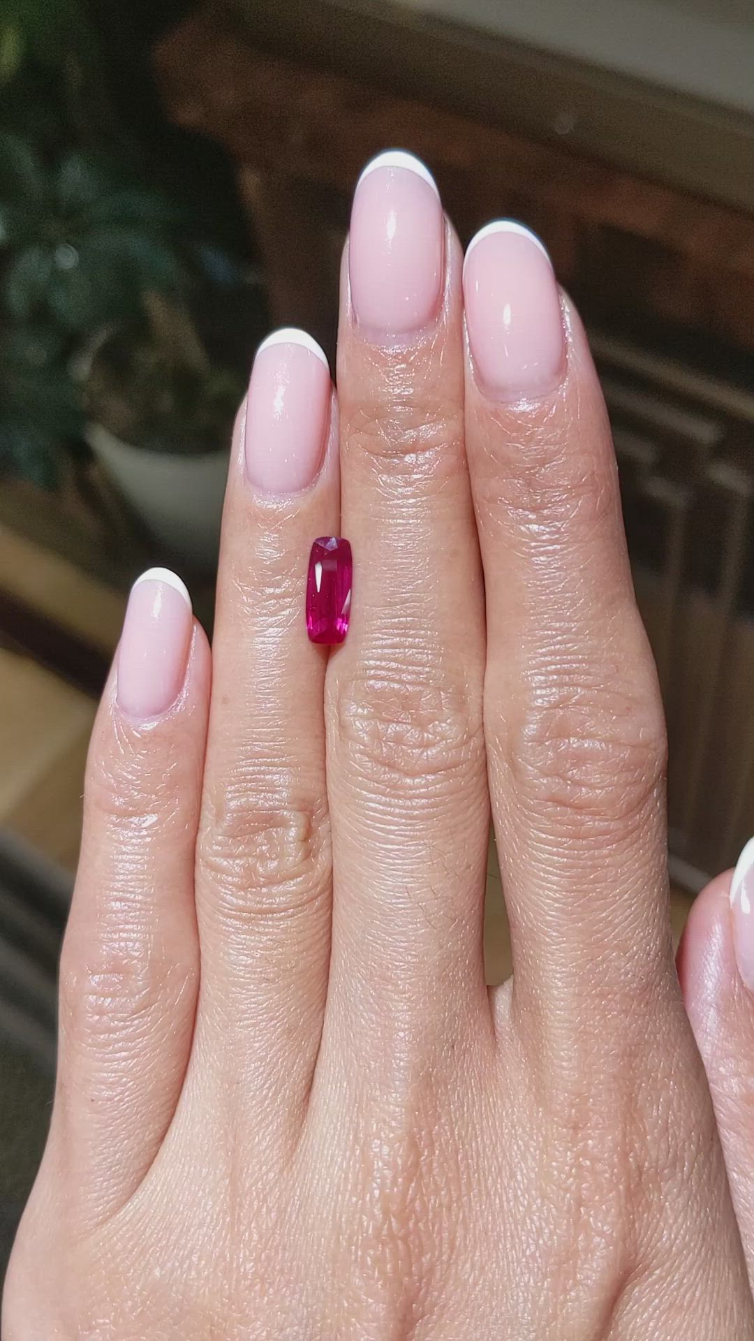 1.37 Ct. Ruby from Mozambique Size Video