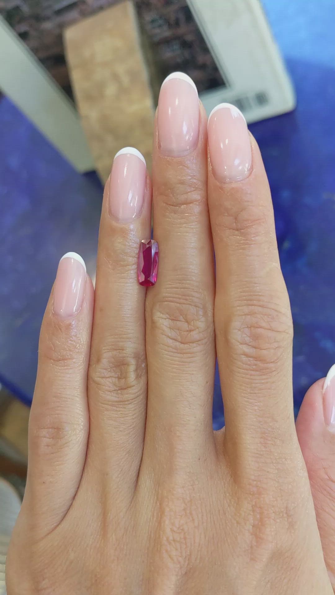 1.37 Ct. Ruby from Mozambique Size Video
