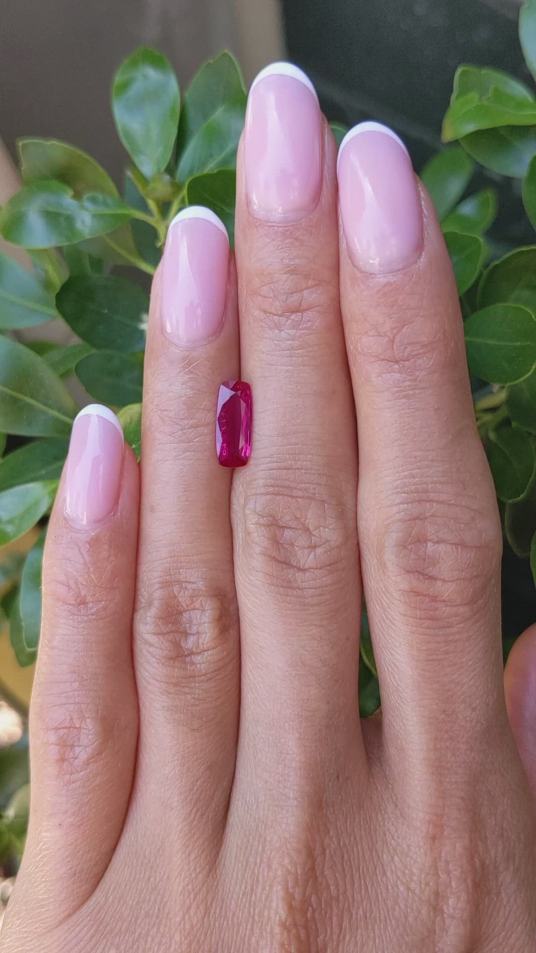 1.37 Ct. Ruby from Mozambique Size Video