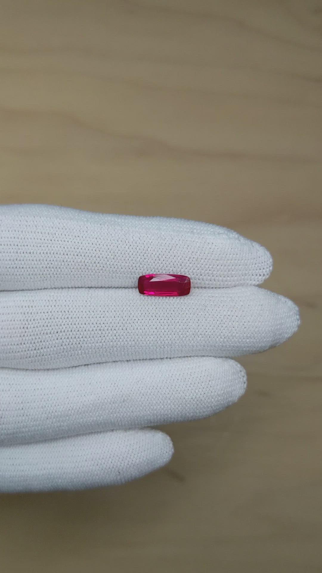 1.37 Ct. Ruby from Mozambique Size Video