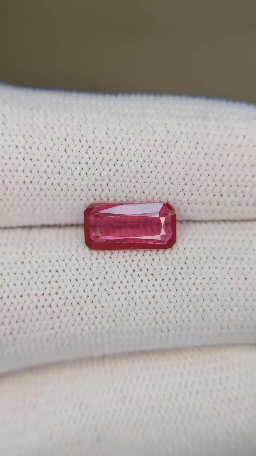 1.51 Ct. Ruby from Mozambique Size Video