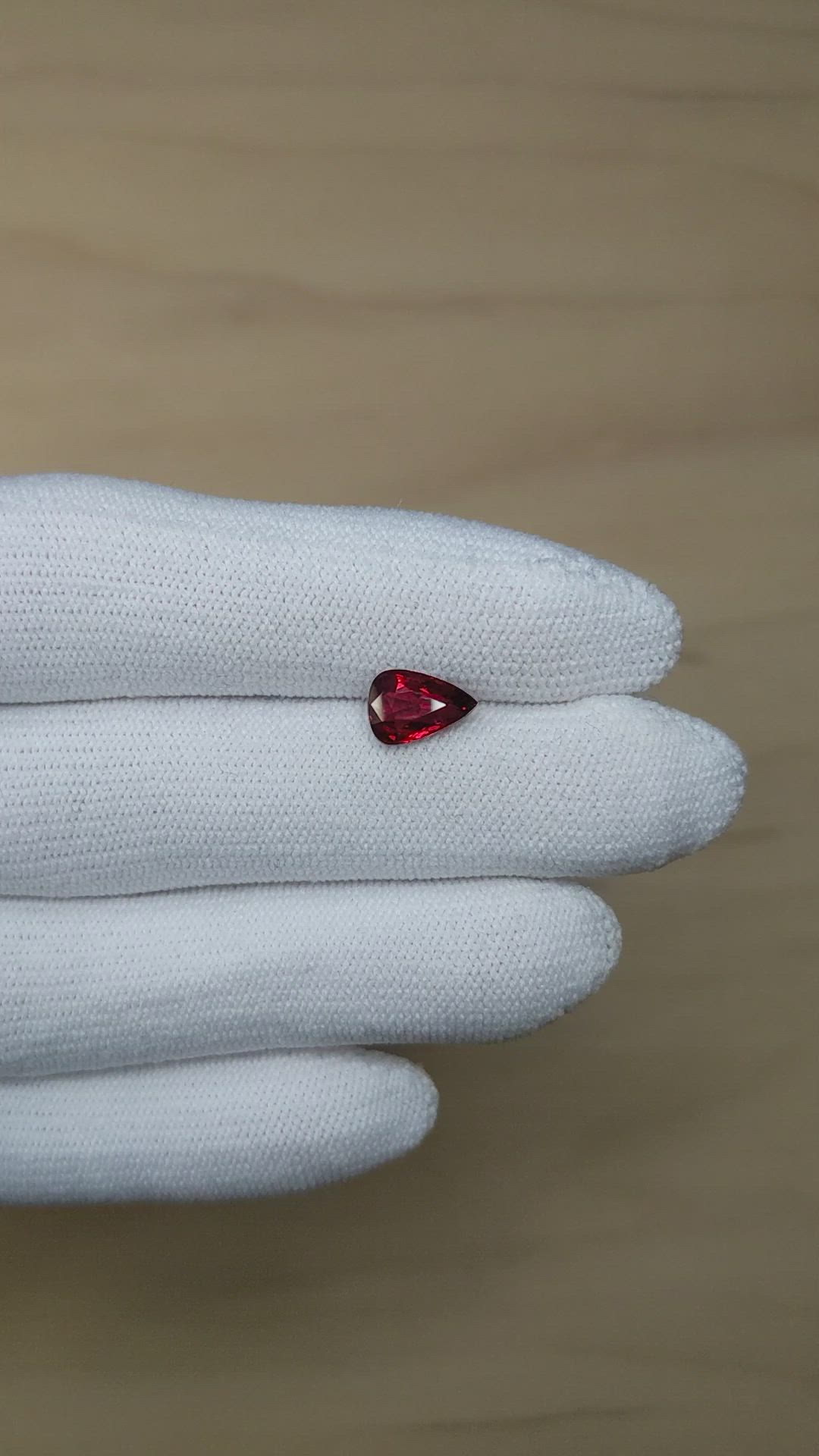 1.54 Ct. Ruby from Mozambique Size Video