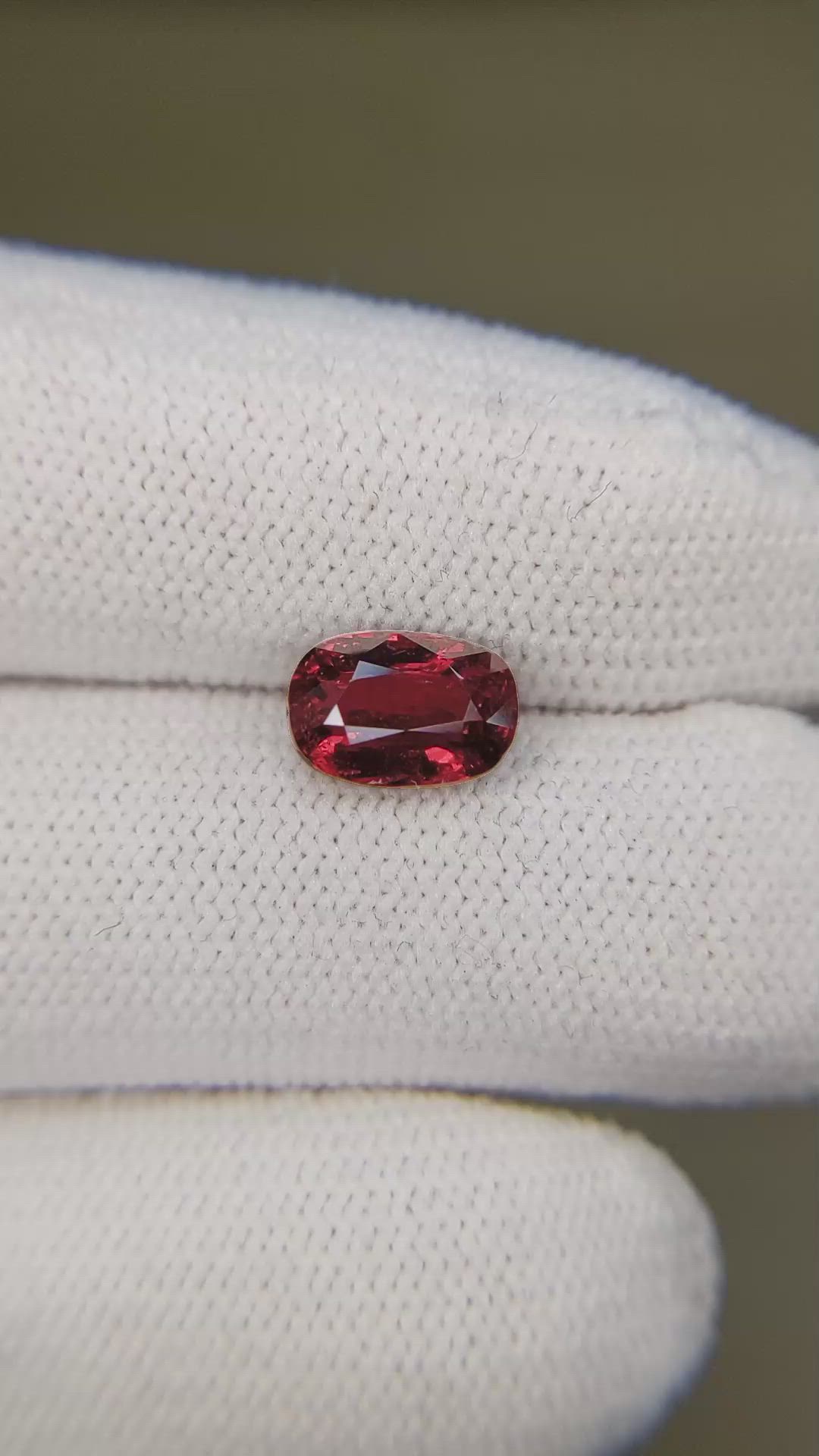 2.03 Ct. Ruby from Mozambique Size Video