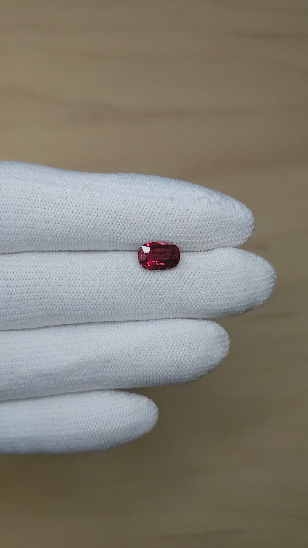 2.03 Ct. Ruby from Mozambique Size Video