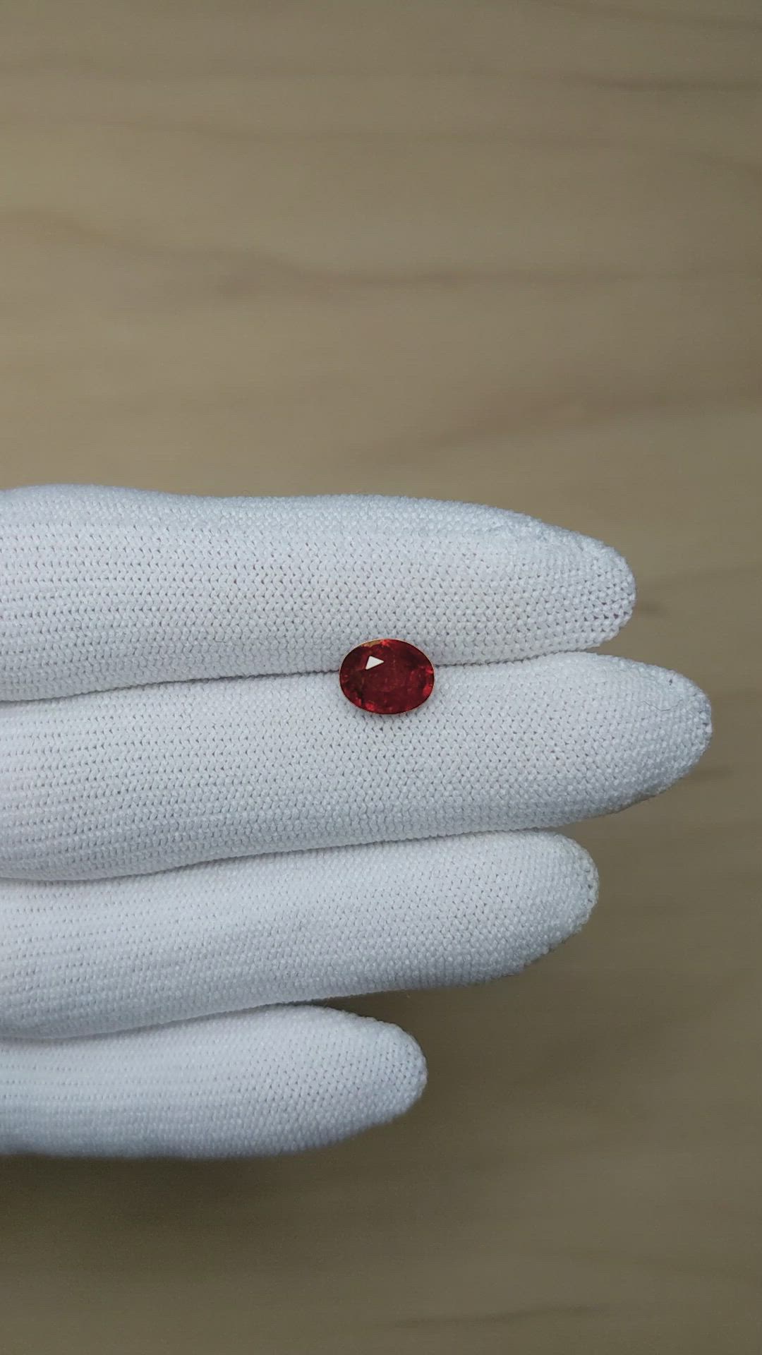 2.03 Ct. Ruby from Mozambique Size Video