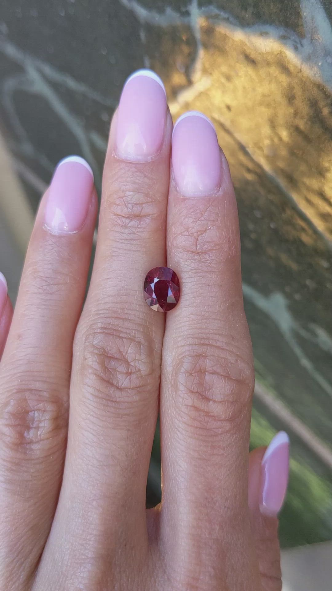 2.06 Ct. Ruby from Mozambique Size Video