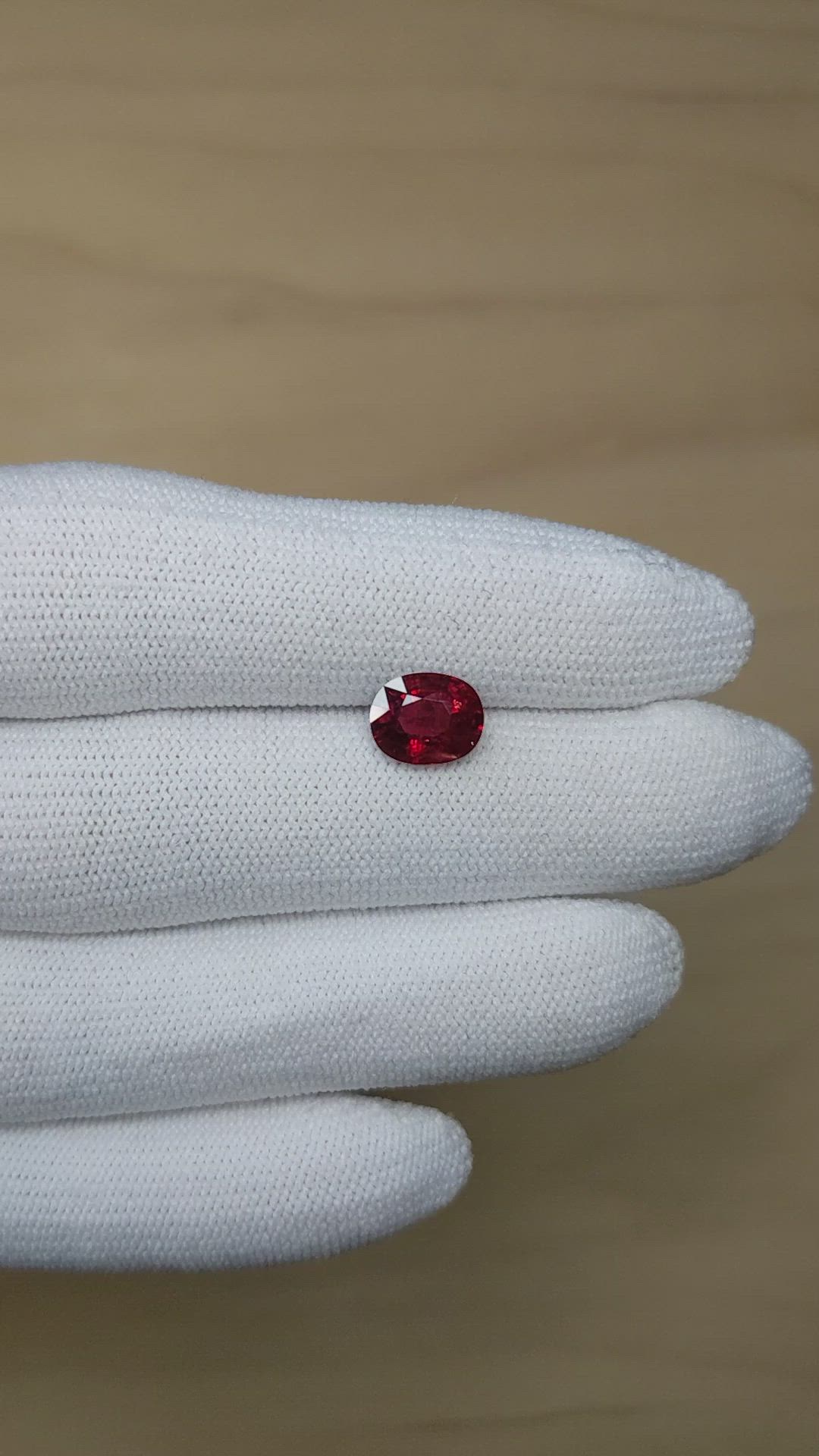 2.06 Ct. Ruby from Mozambique Size Video