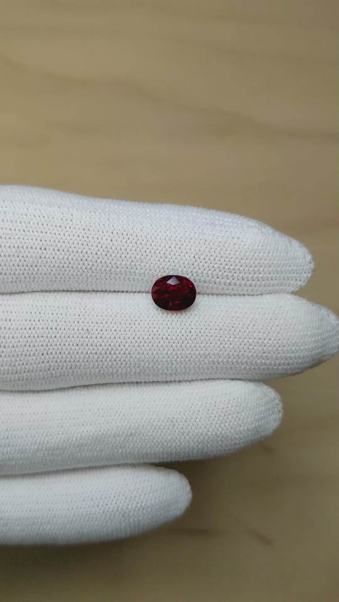 1.73 Ct. Ruby from Mozambique Size Video
