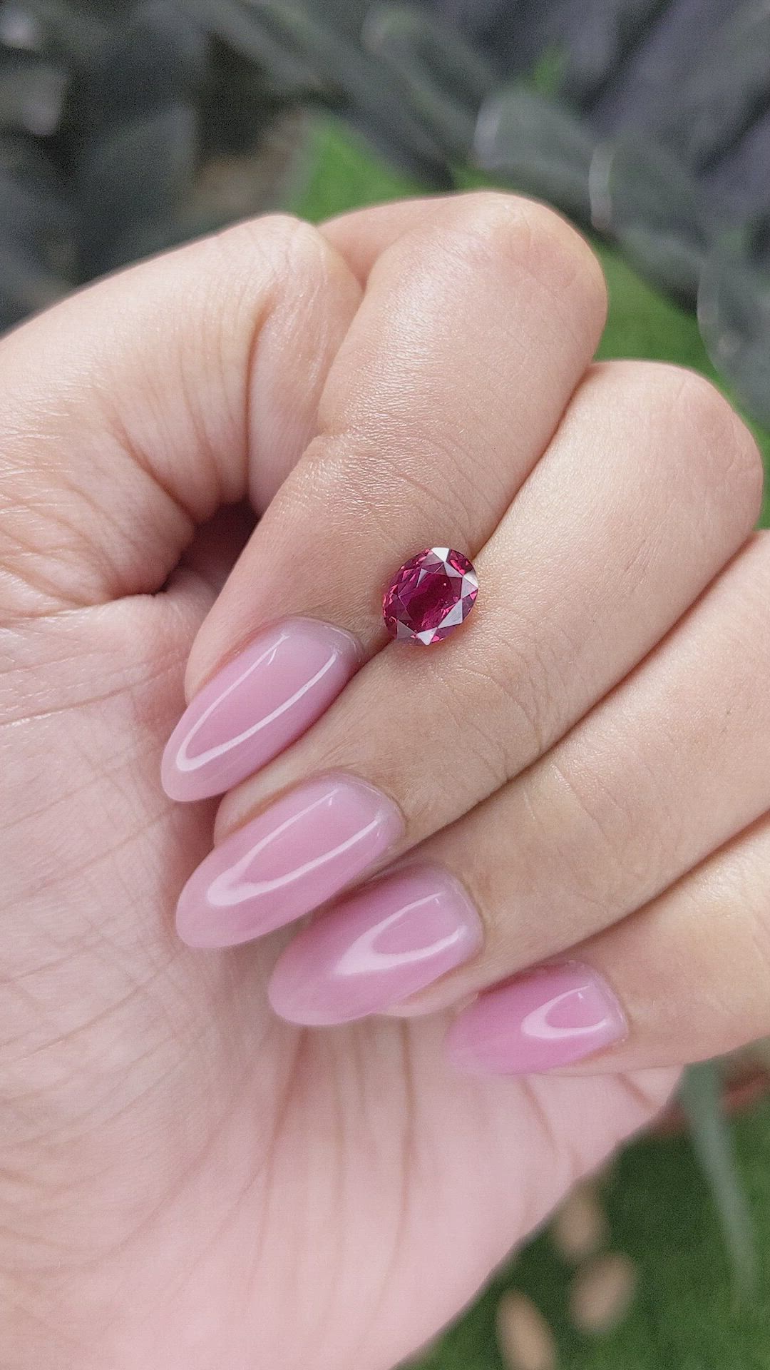 1.22 Ct. Pinkish Red Ruby from Tanzania Size Video