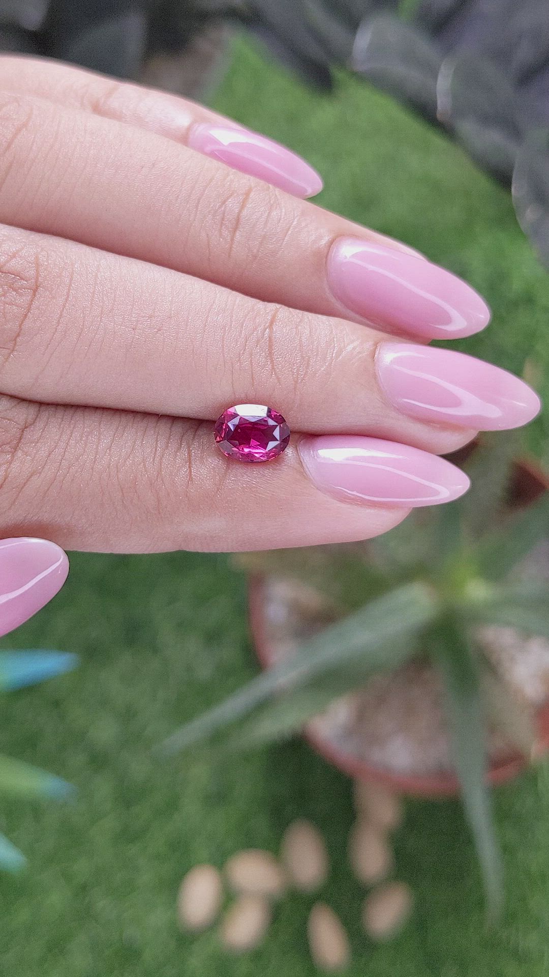 1.22 Ct. Pinkish Red Ruby from Tanzania Size Video