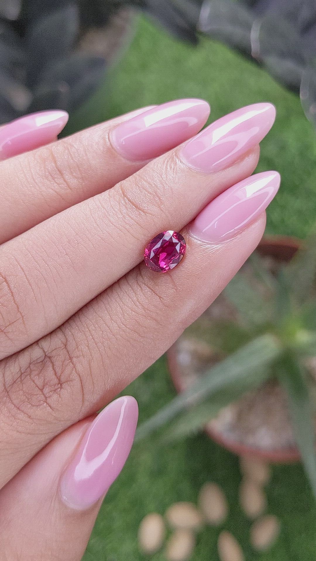 1.22 Ct. Pinkish Red Ruby from Tanzania Size Video