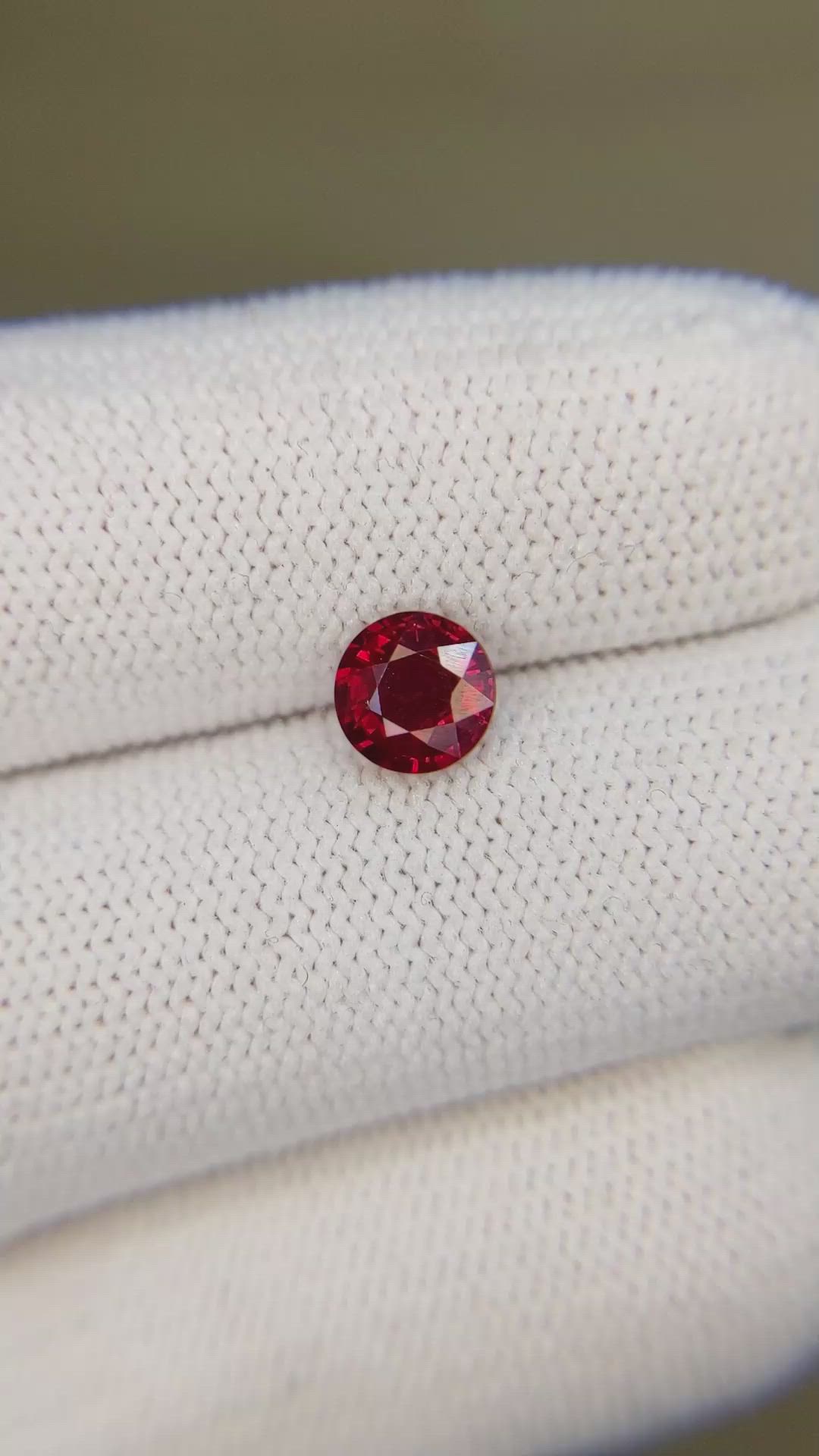 0.93 Ct. Ruby from Mozambique Size Video
