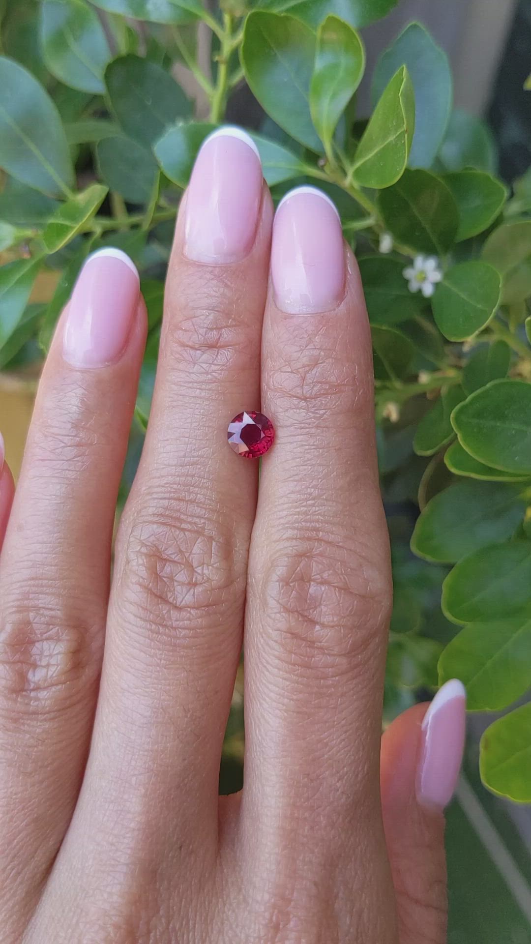 0.93 Ct. Ruby from Mozambique Size Video