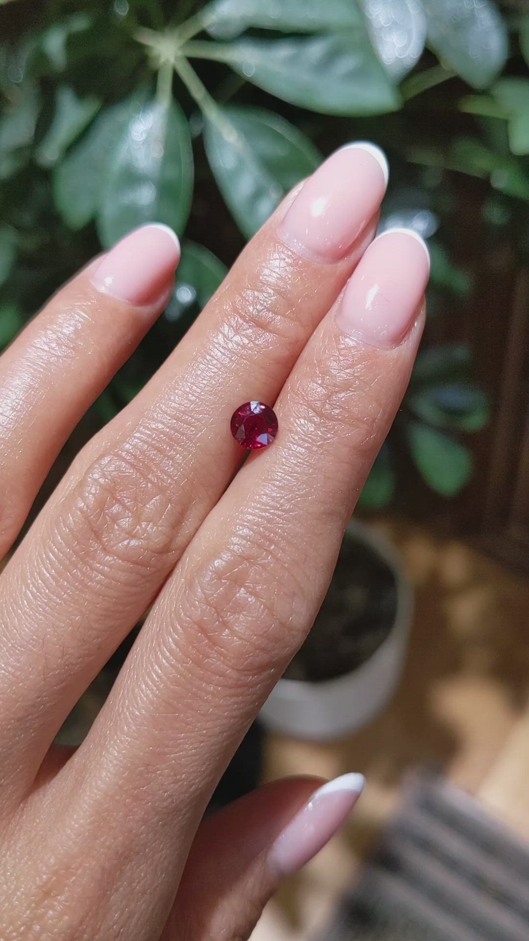 0.93 Ct. Ruby from Mozambique Size Video