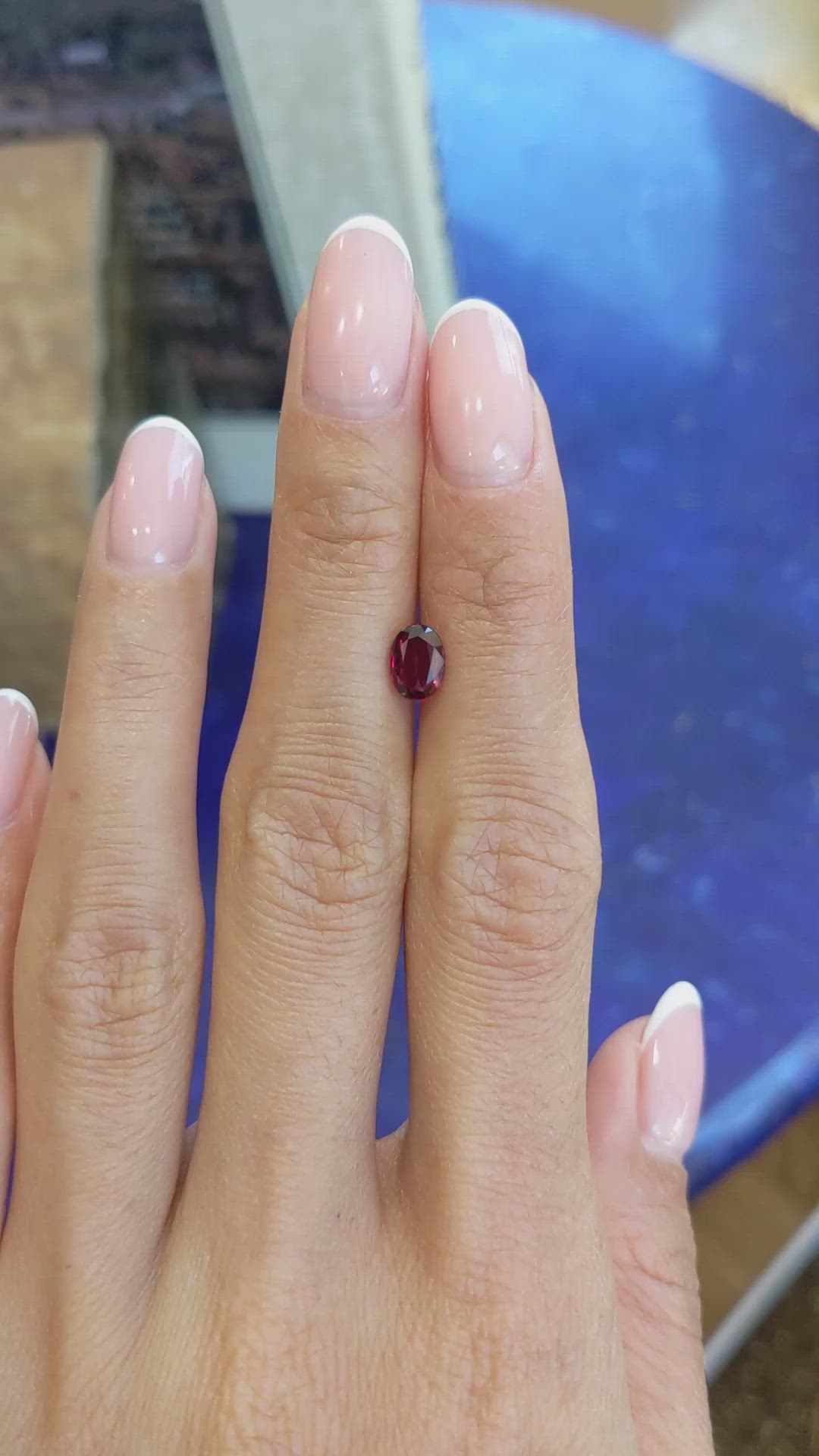 1.01 Ct. Ruby from Mozambique Size Video