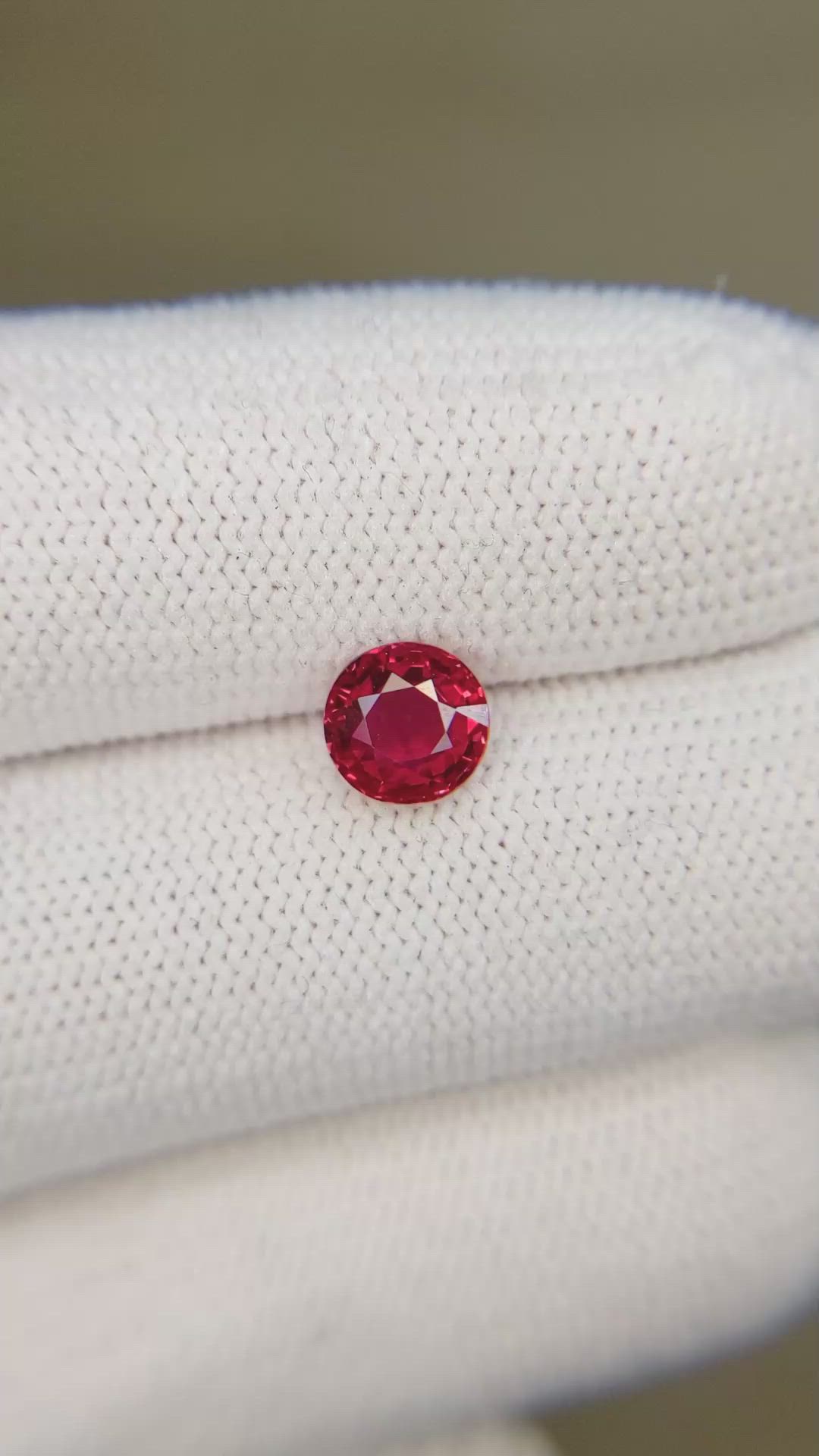 1.01 Ct. Ruby from Mozambique Size Video