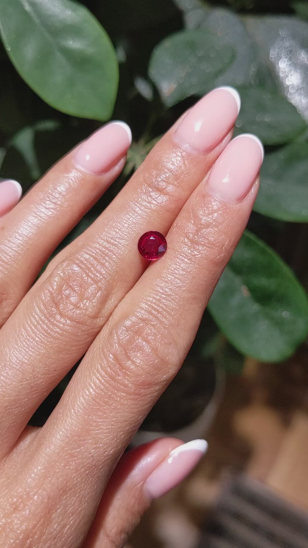 1.01 Ct. Ruby from Mozambique Size Video