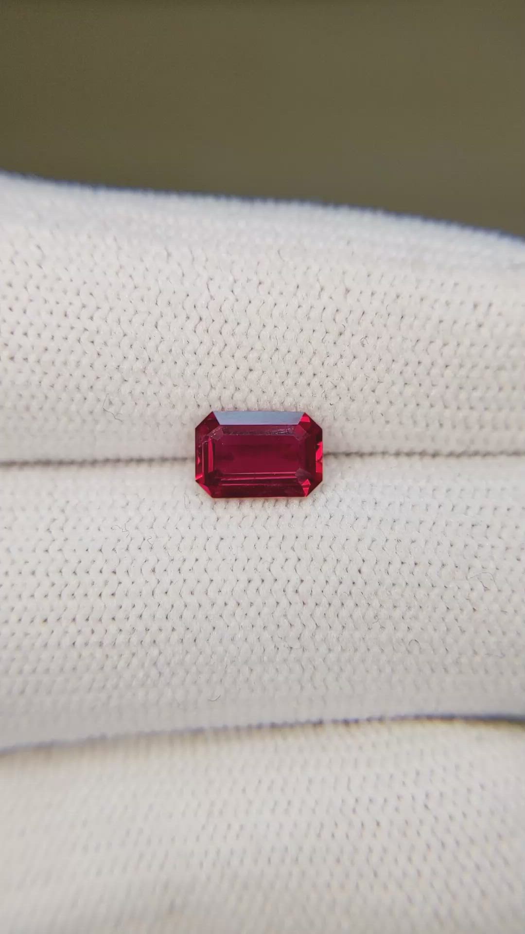 1.01 Ct. Ruby from Mozambique Size Video