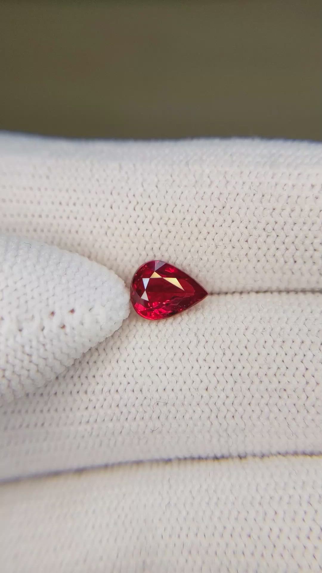 1.07 Ct. Ruby from Mozambique Size Video