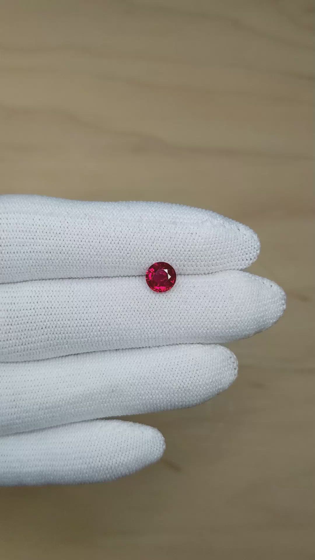 1.10 Ct. Ruby from Mozambique Size Video
