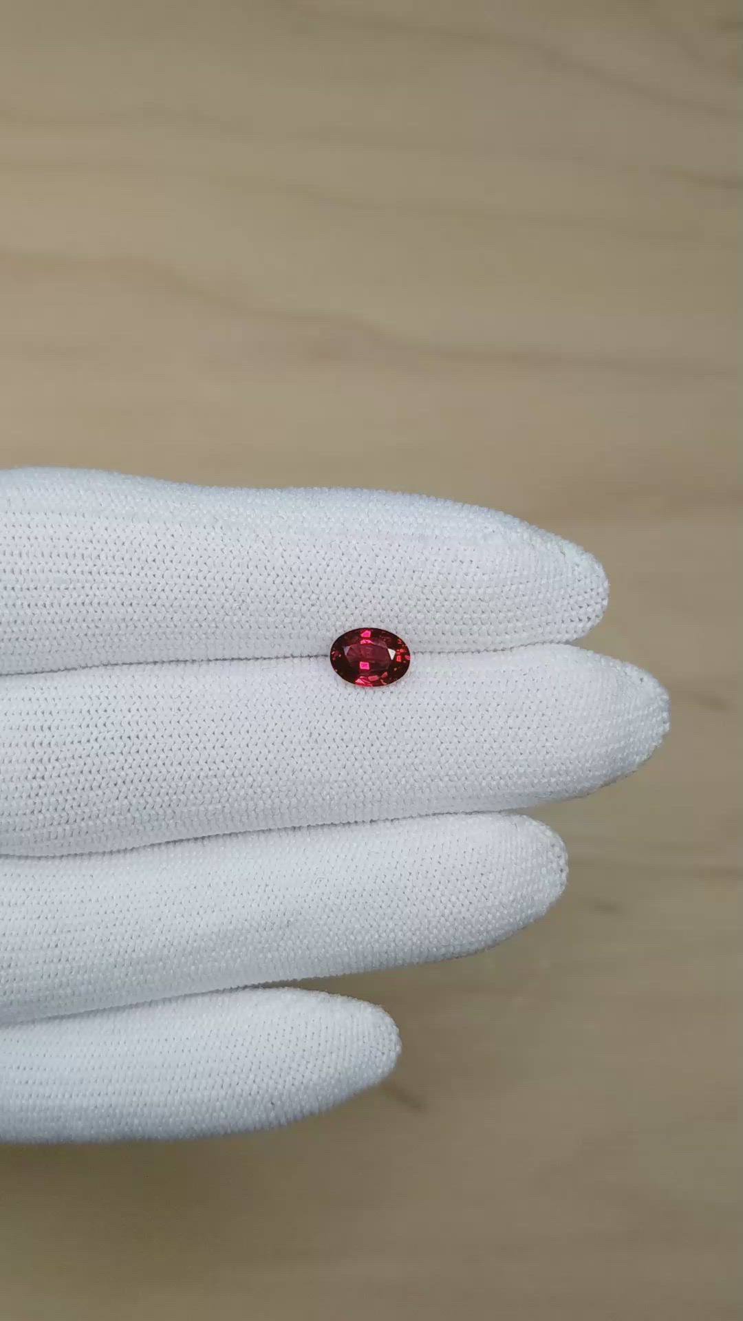 1.14 Ct. Ruby from Mozambique Size Video