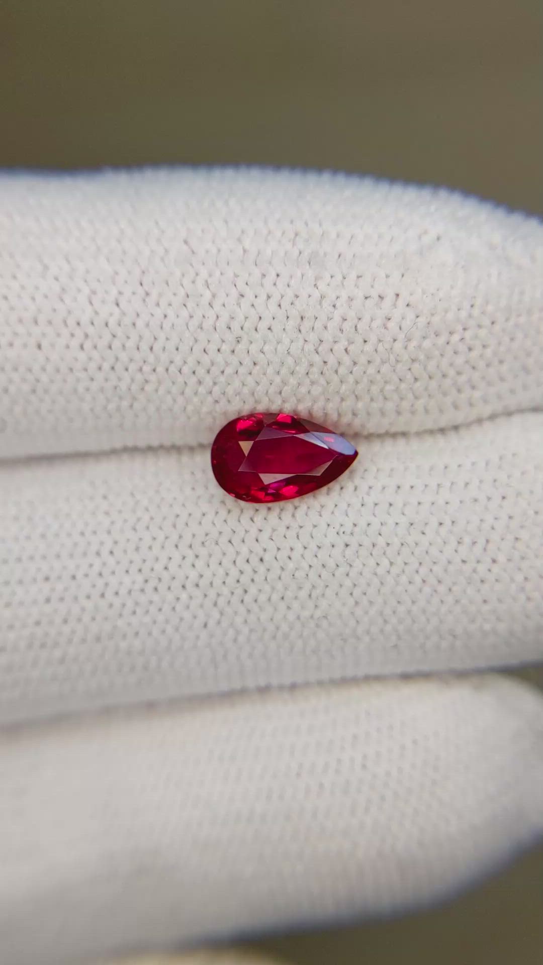 1.16 Ct. Ruby from Mozambique Size Video