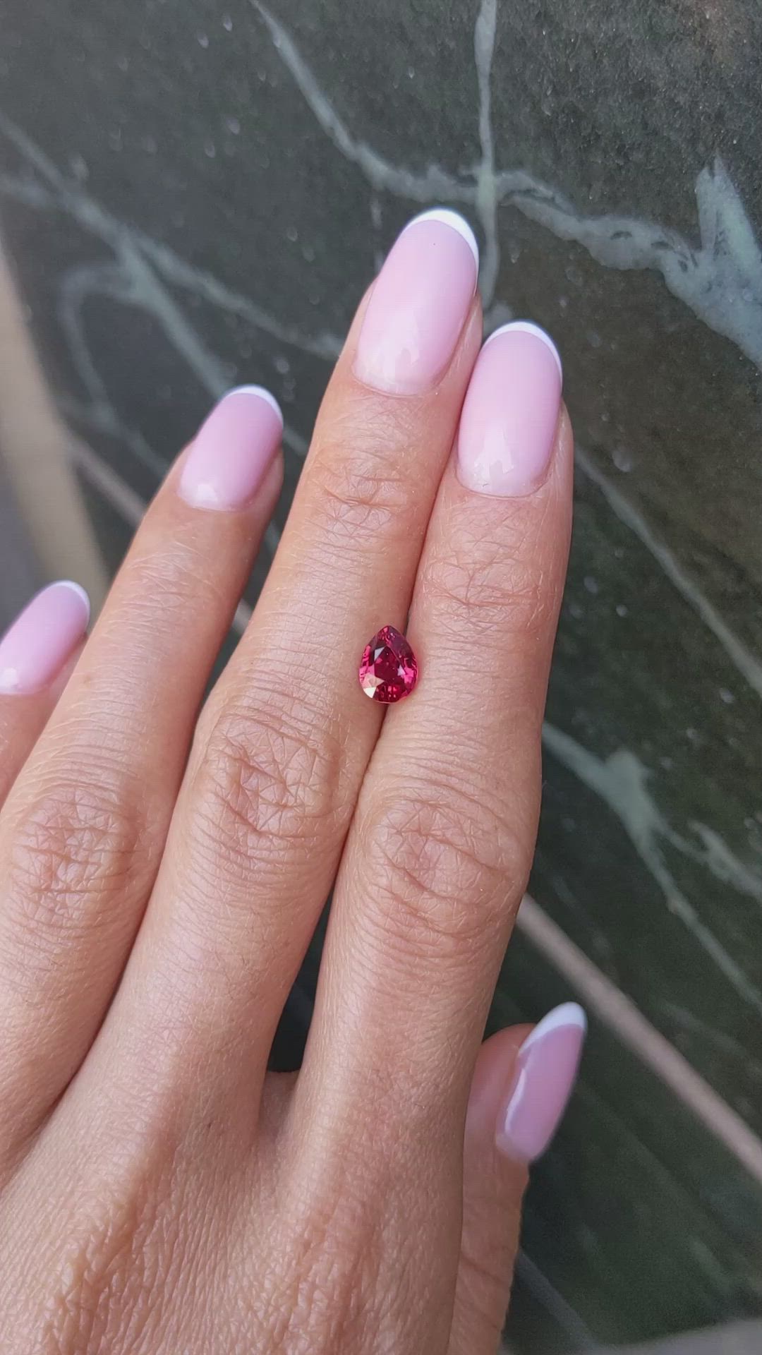 1.32 Ct. Ruby from Mozambique Size Video