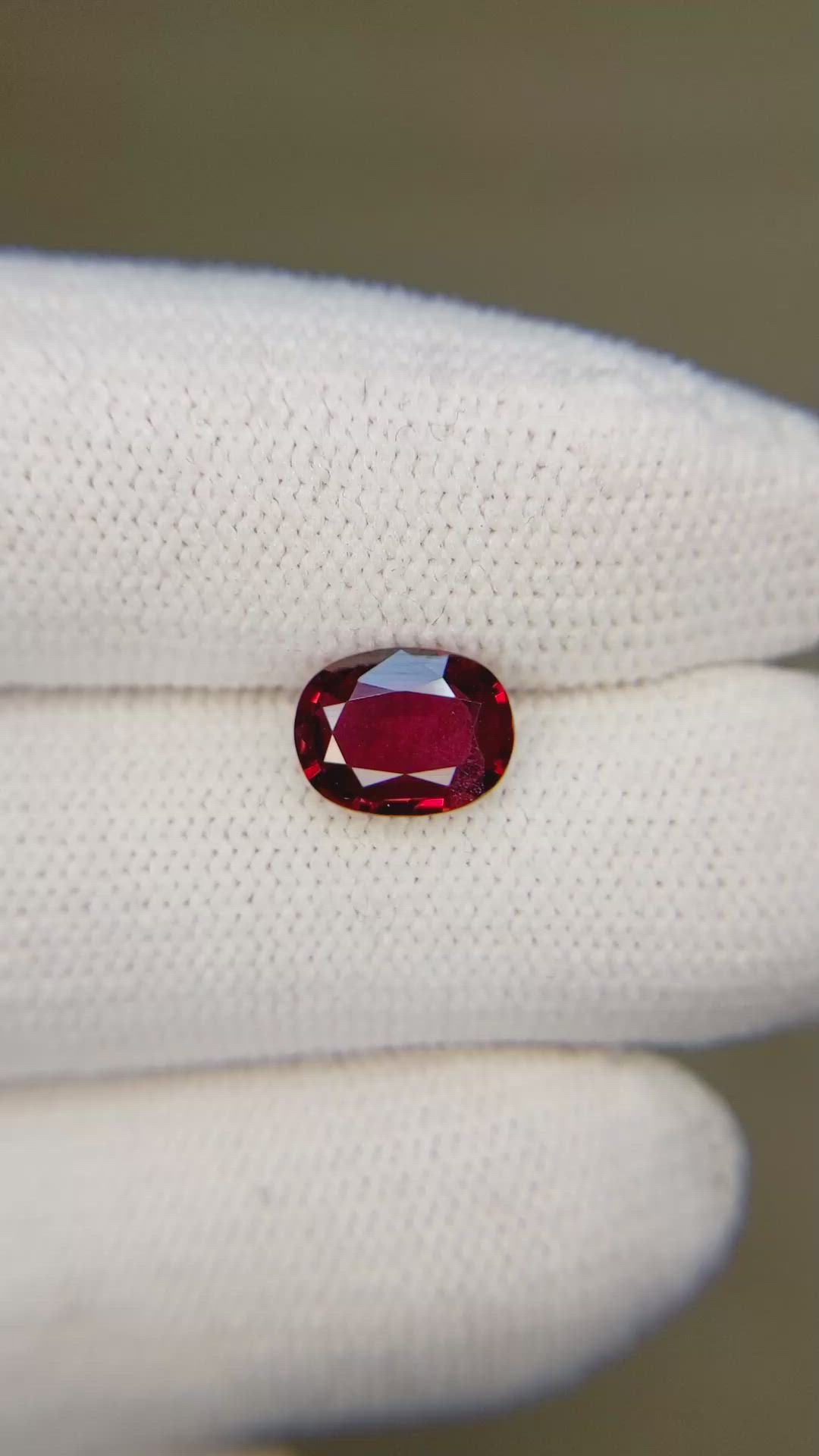 1.35 Ct. Ruby from Mozambique Size Video