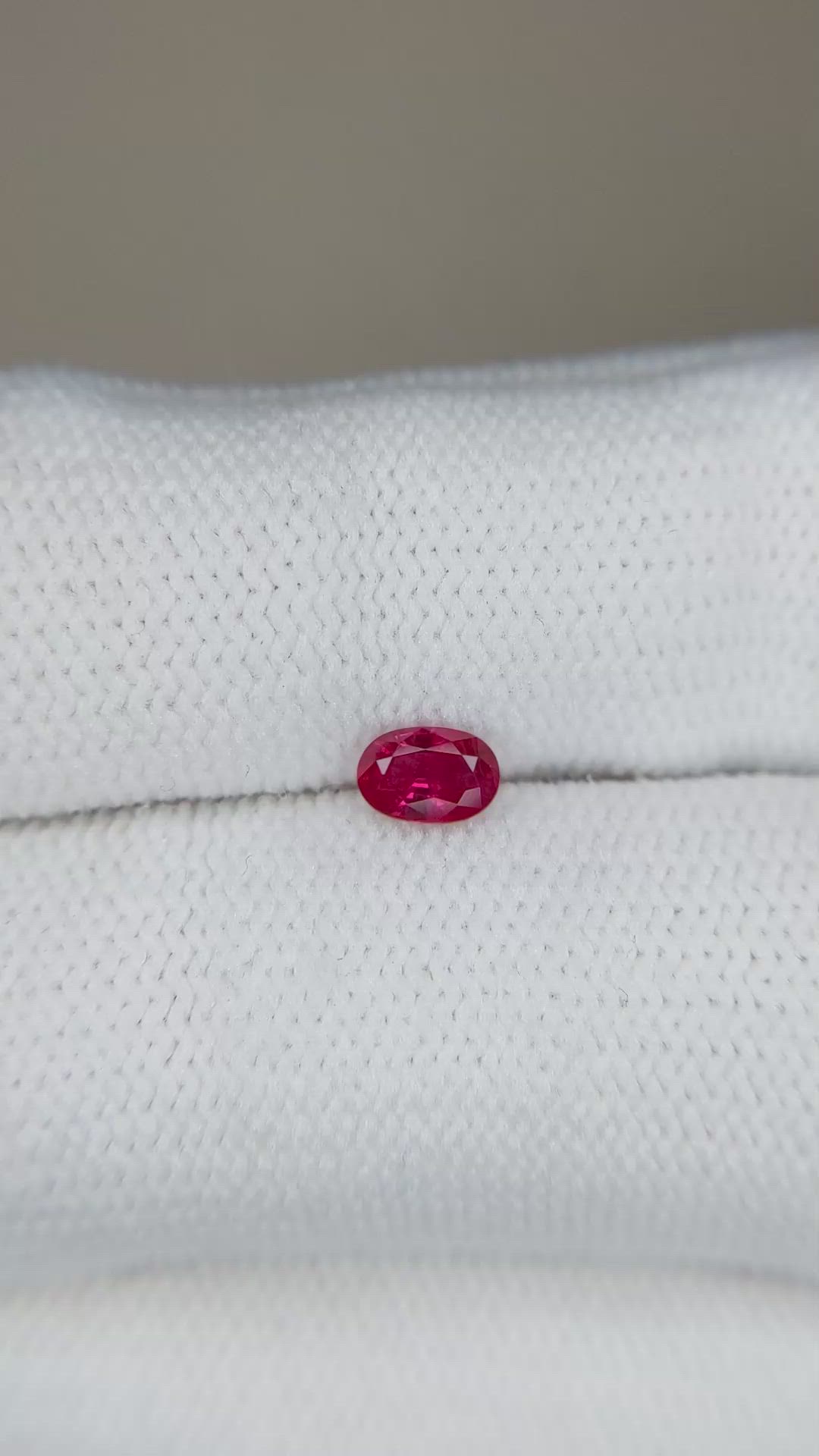0.38 Ct. Ruby from Burma (Myanmar) Size Video