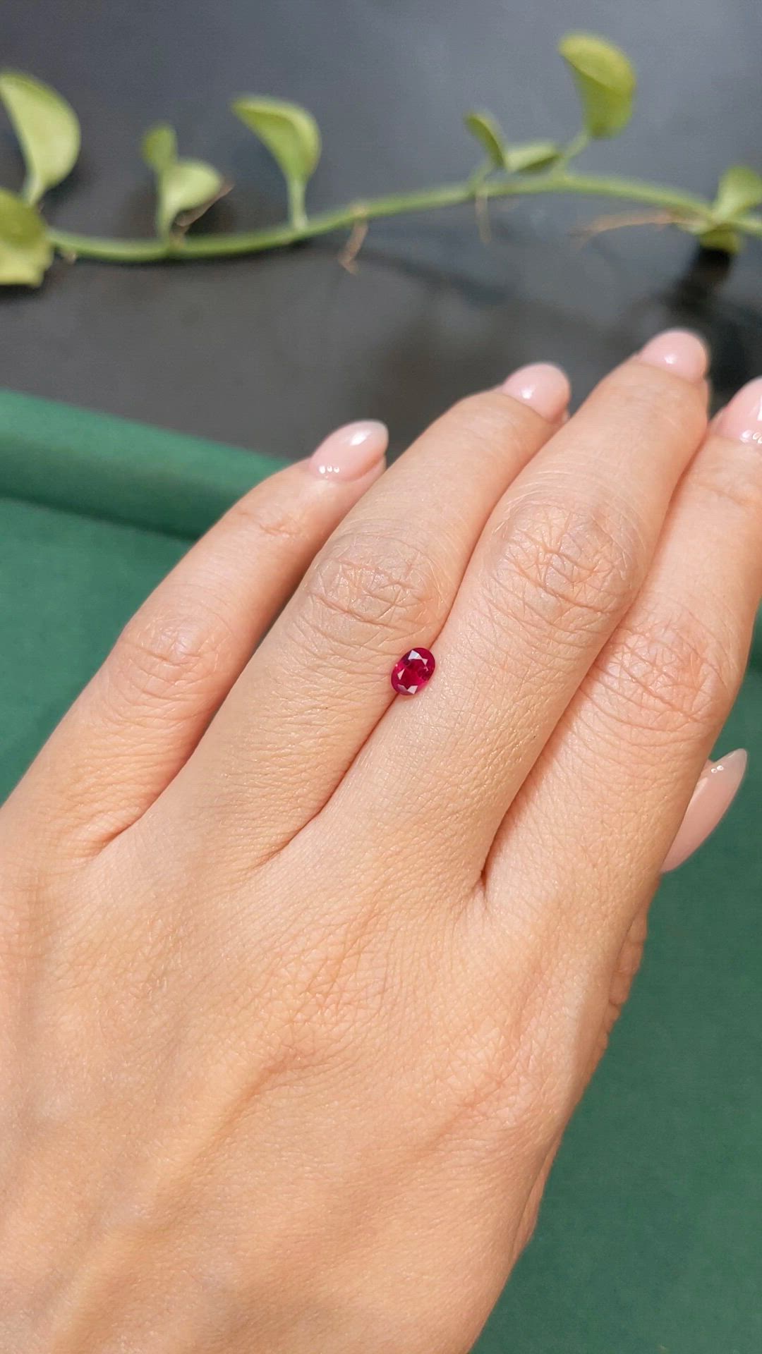 0.38 Ct. Ruby from Burma (Myanmar) Size Video