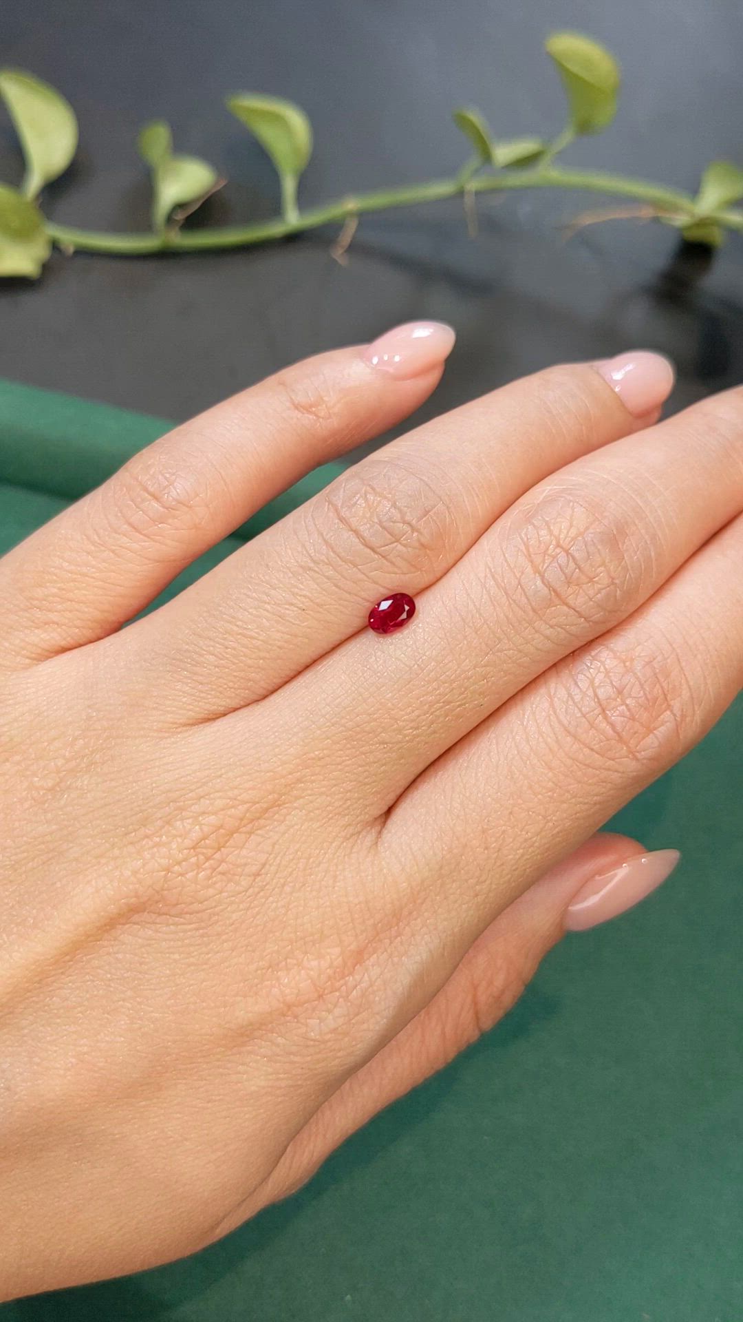 0.46 Ct. Ruby from Burma (Myanmar) Size Video