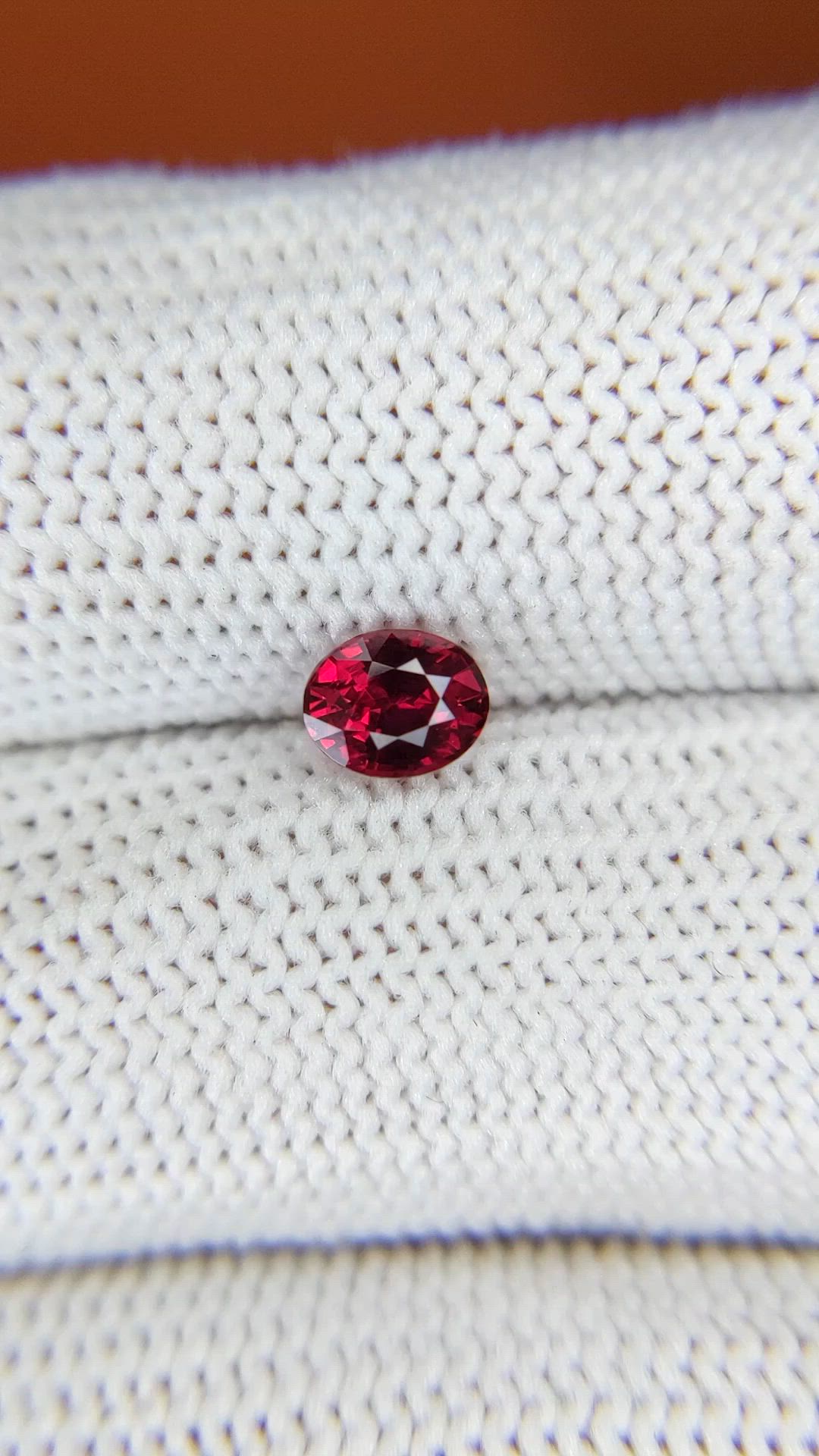 0.68 Ct. Purplish Red Ruby from Ceylon (Sri Lanka) Size Video