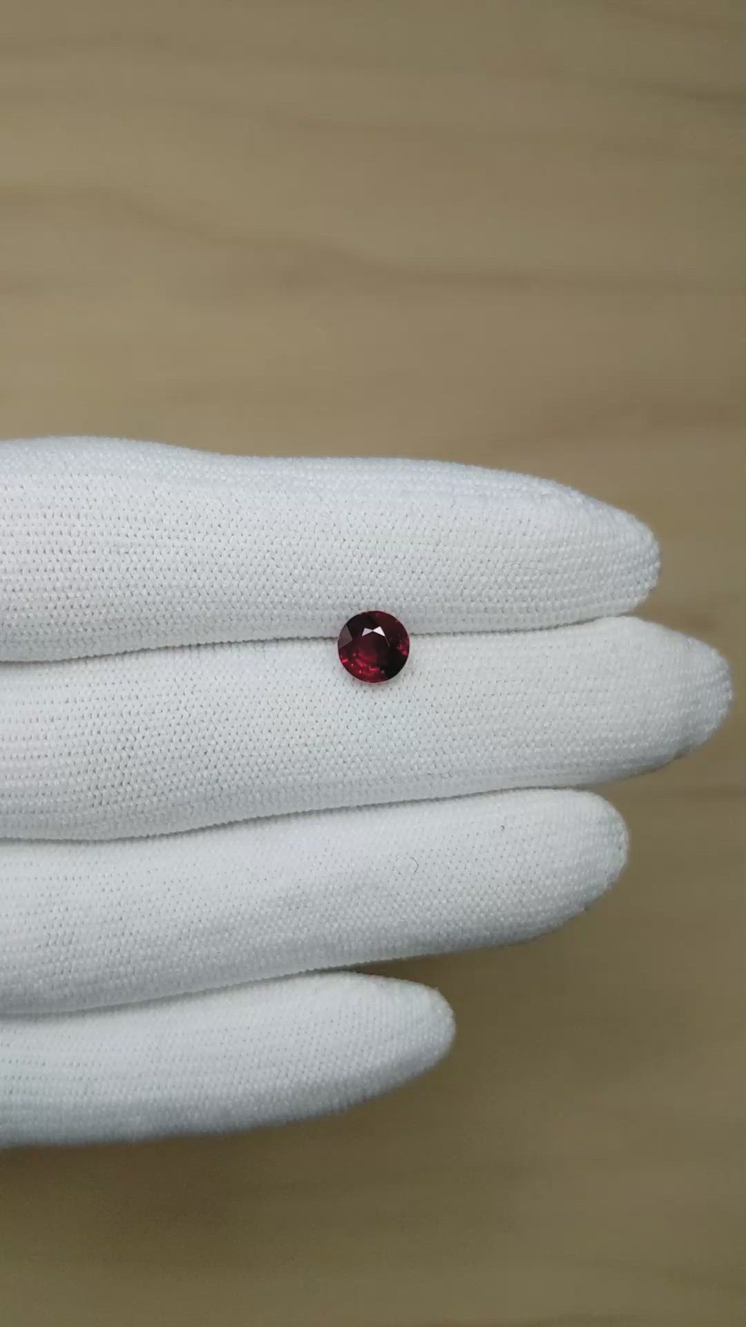 1.51 Ct. Ruby from Burma (Myanmar) Size Video