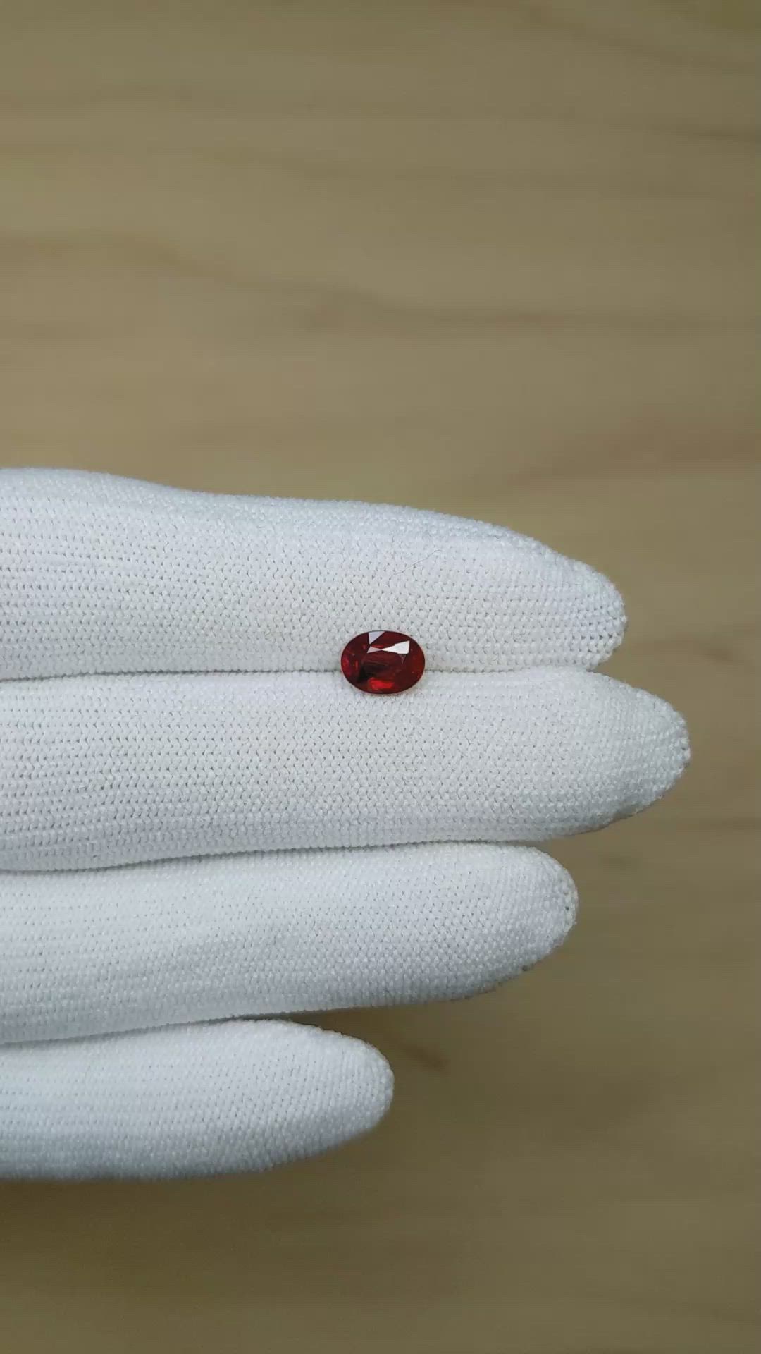 1.13 Ct. Ruby from Burma (Myanmar) Size Video