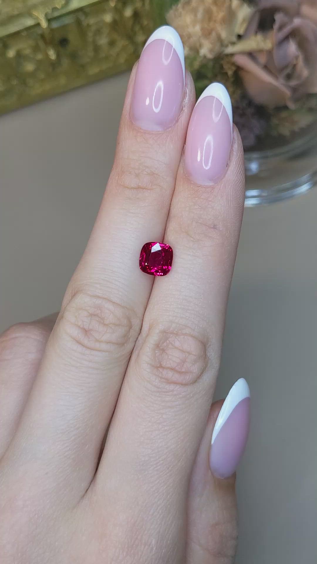 2.02 Ct. Ruby from Mozambique Size Video