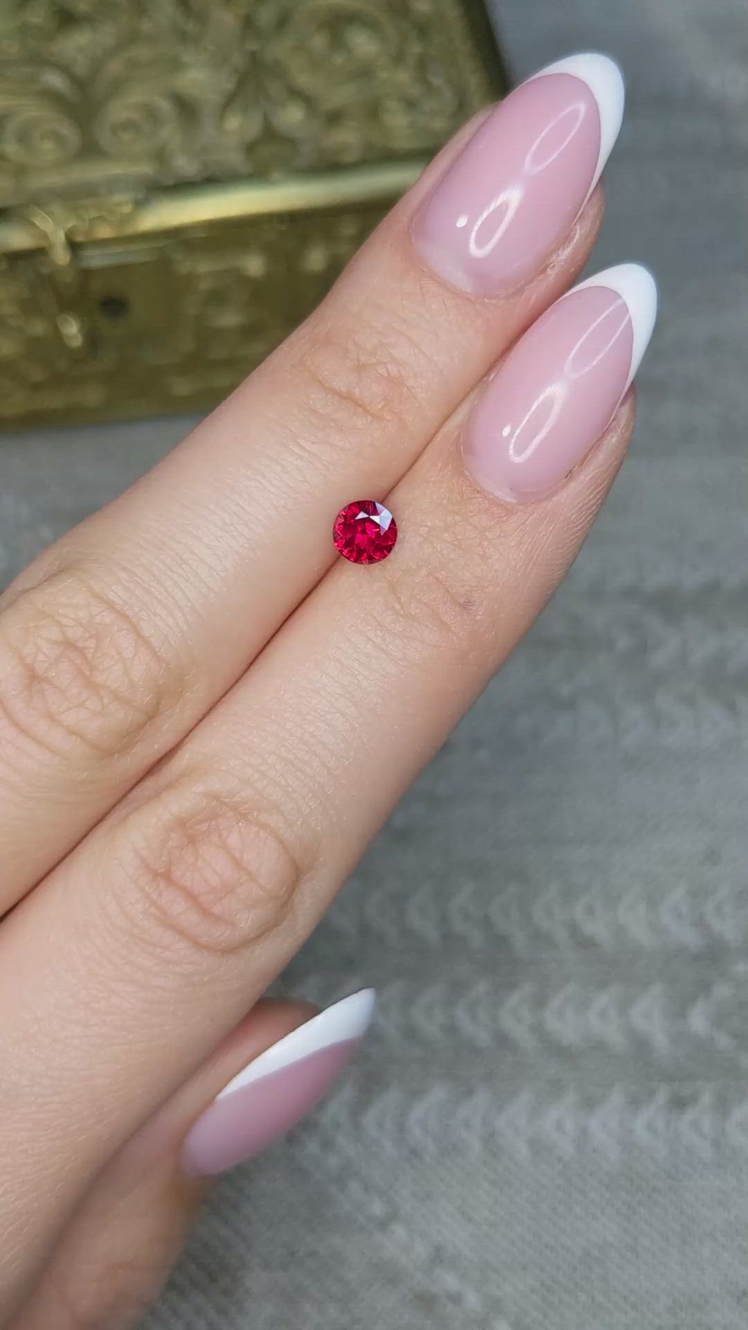 0.57 Ct. Ruby from Mozambique Size Video