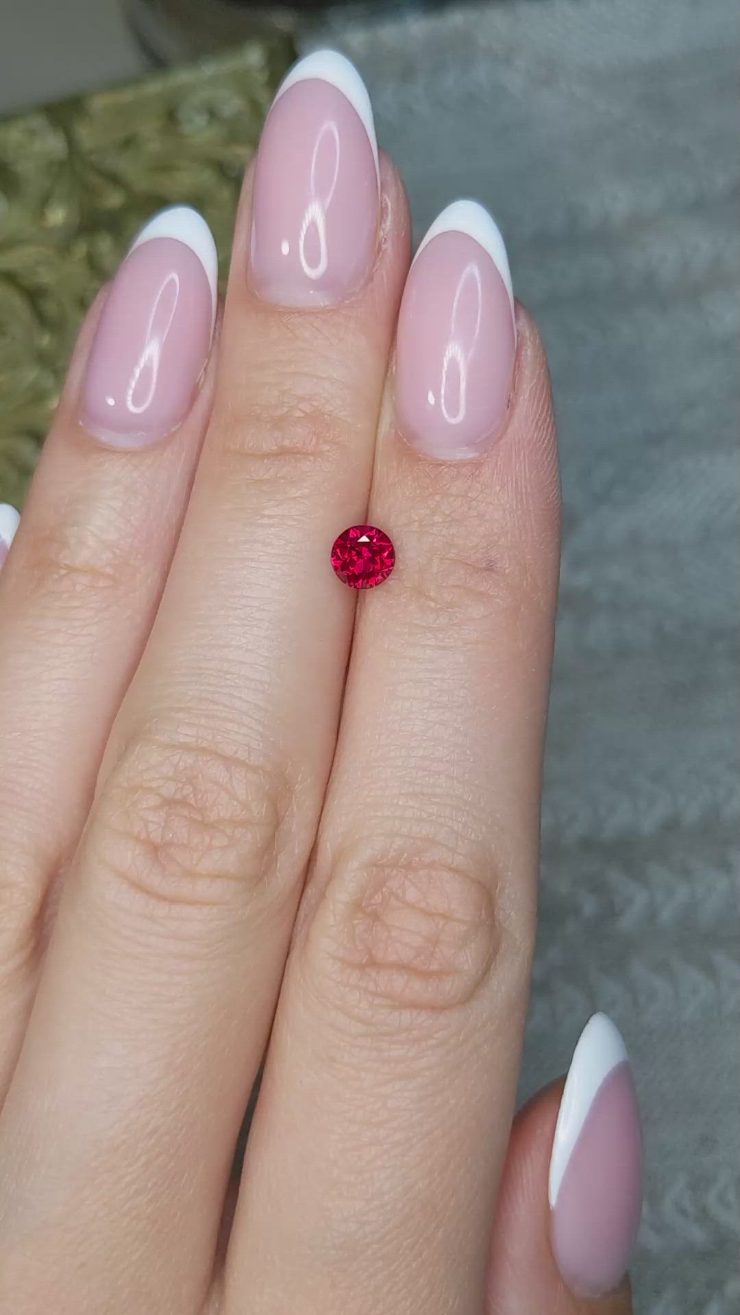 0.57 Ct. Ruby from Mozambique Size Video