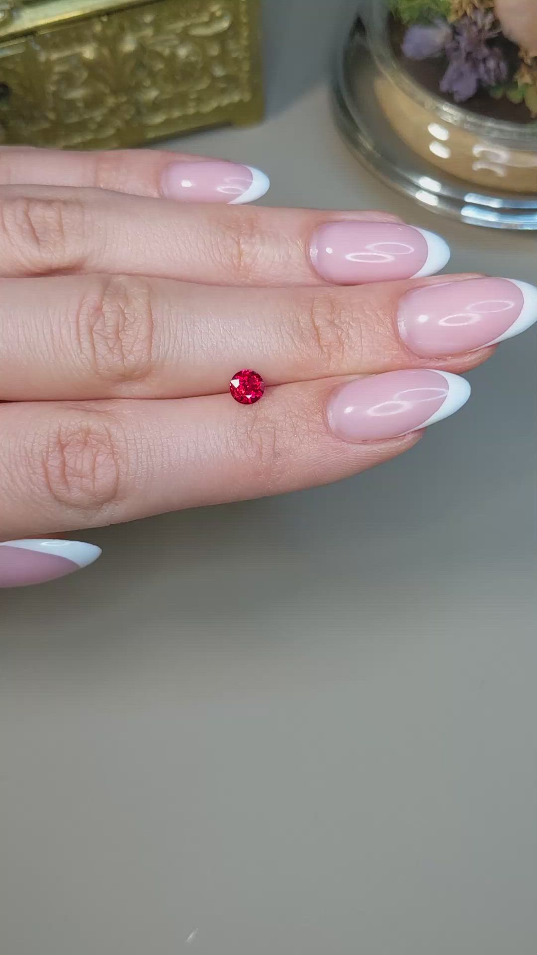 0.57 Ct. Ruby from Mozambique Size Video